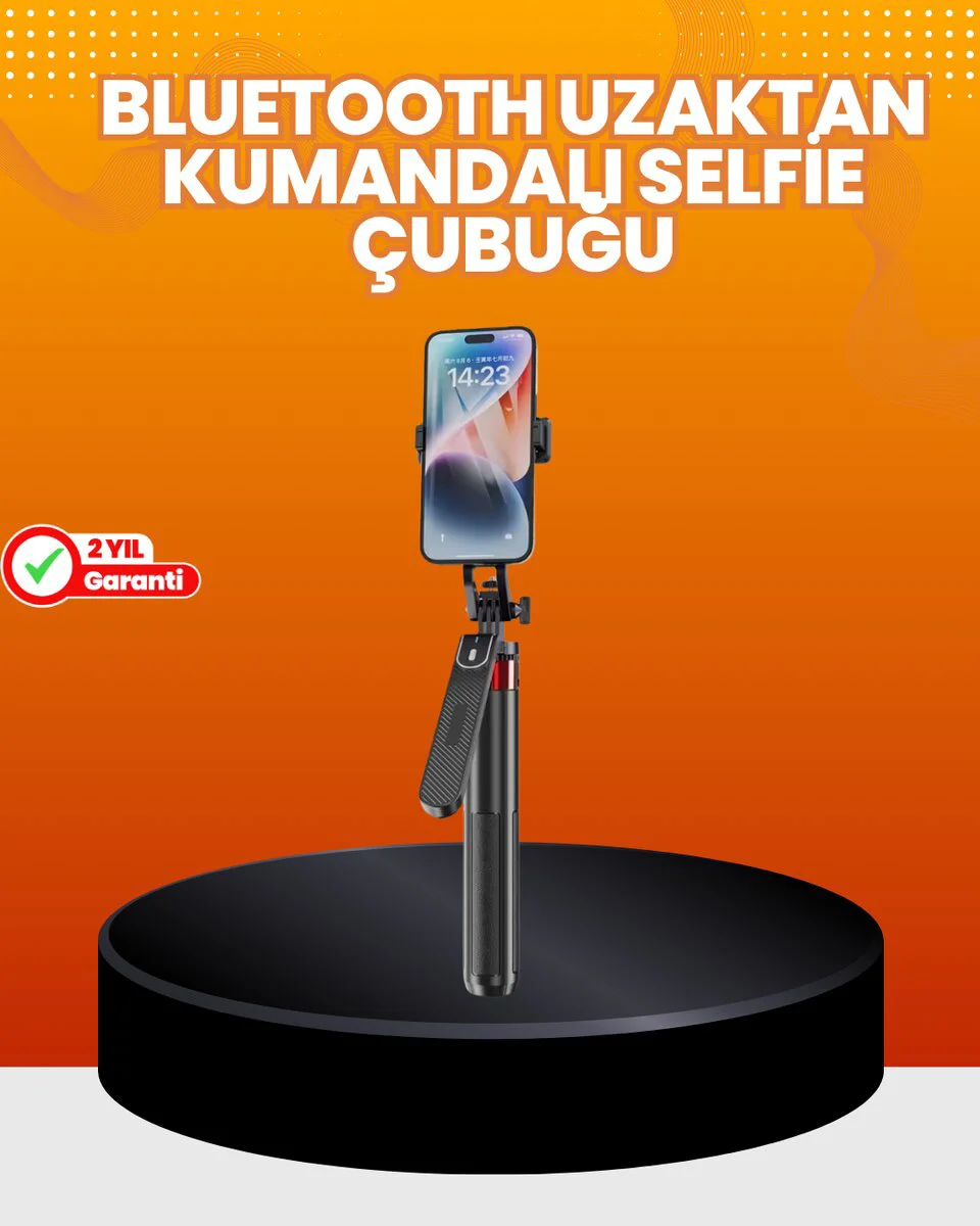 Çok Açılı Uzaktan Kumandalı Telefon Tripodu Selfie Stick
