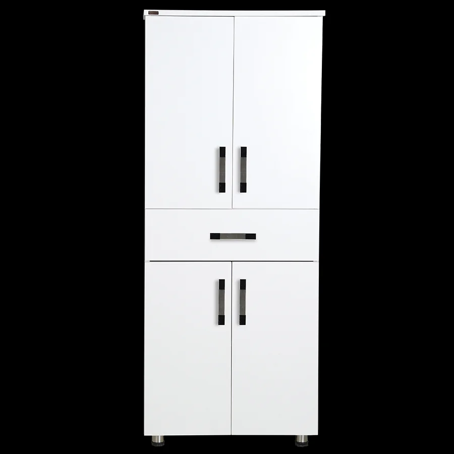Çok Amaçlı 12940 Dolap Model Hard Parlak BEYAZ Suntalem 4Raf 1Çek