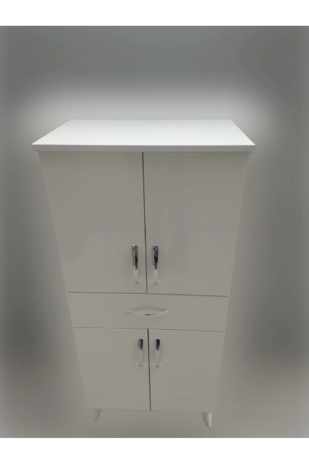 Çok Amaçlı 18209 Dolap BEYAZ Model Hard Parlak Suntalem 130 Demonte 4raf El Yapı - Görsel 7