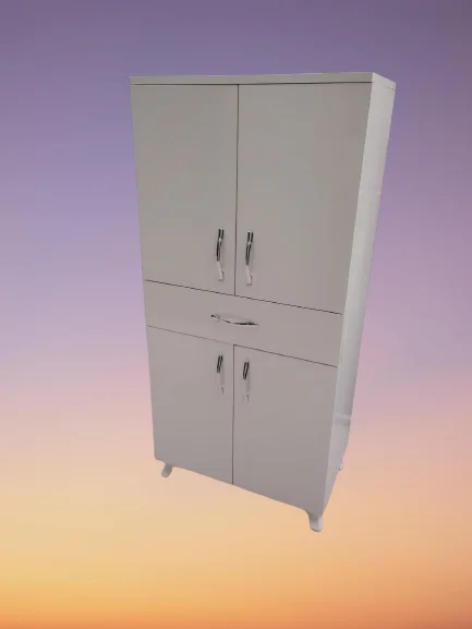 Çok Amaçlı 19736 Dolap BEYAZ Model Hard Parlak Suntalem 130 4raf Demonte El Yapım
