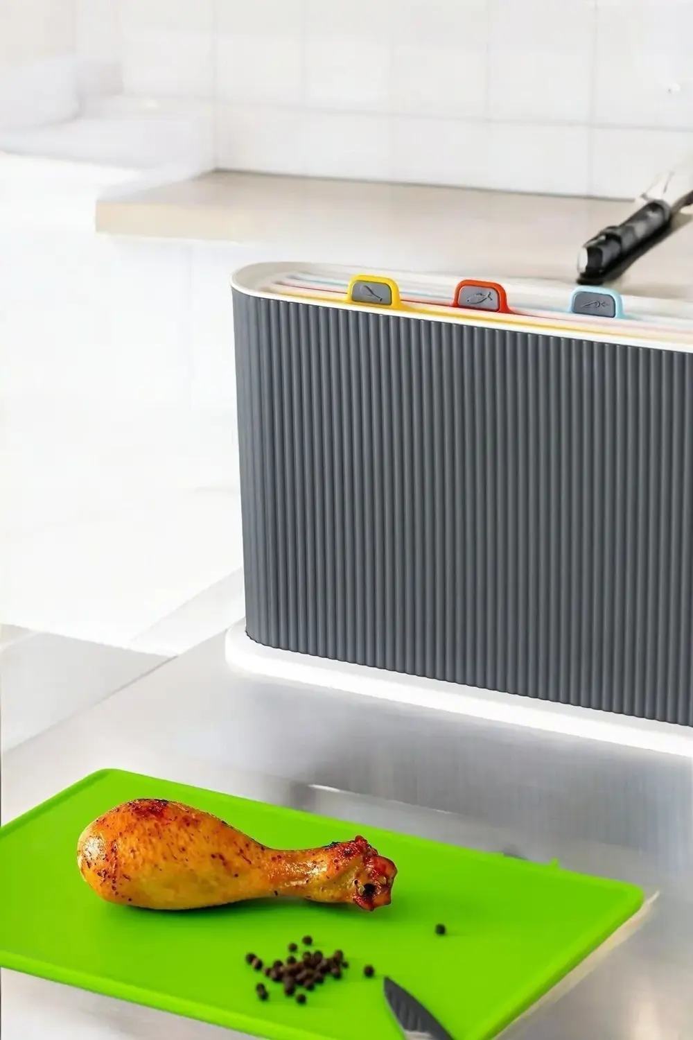 Çok Amaçlı 4'lü Kesme Tahtası Takımı 4'lü Kesim Panosu Set Dayanı