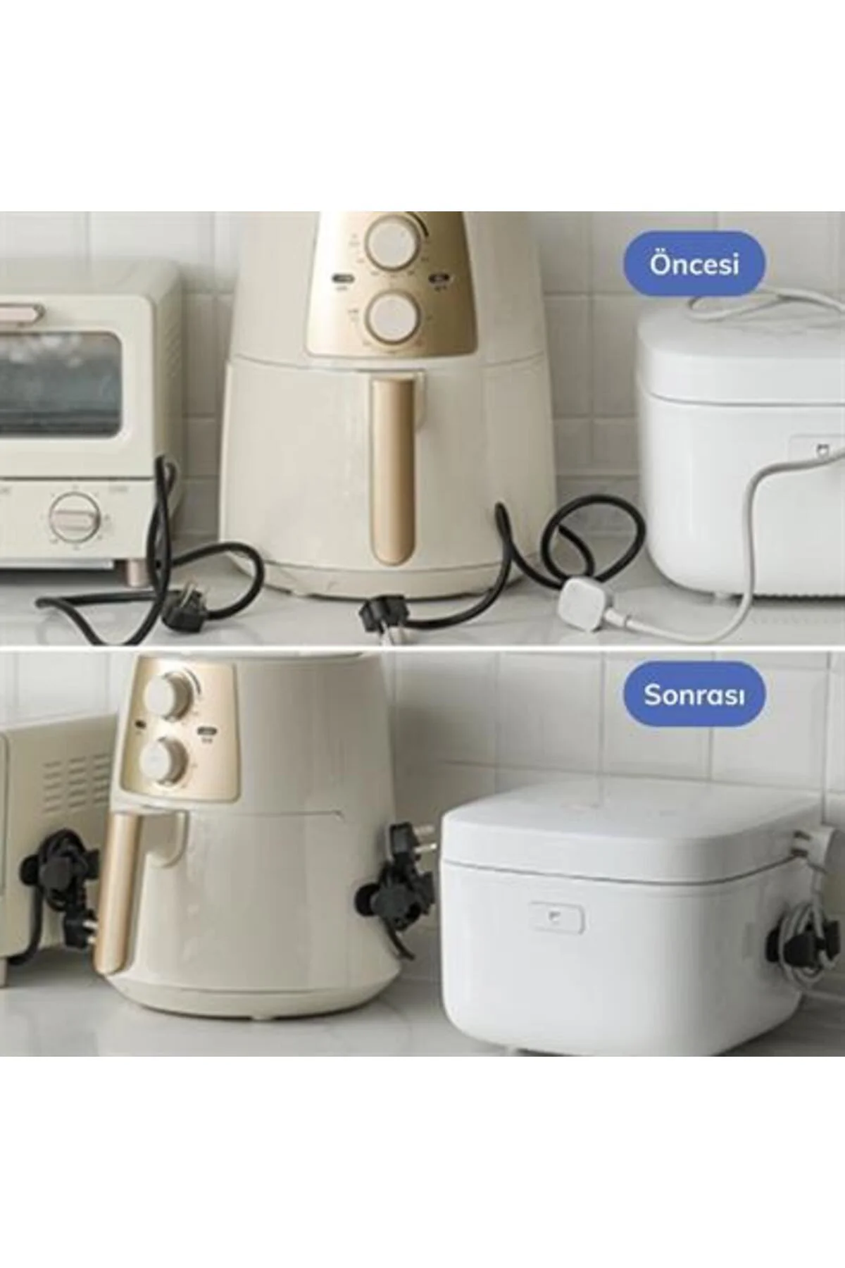 Çok Amaçlı Airfryer Kablo Sarma Aparatı 2 Adet