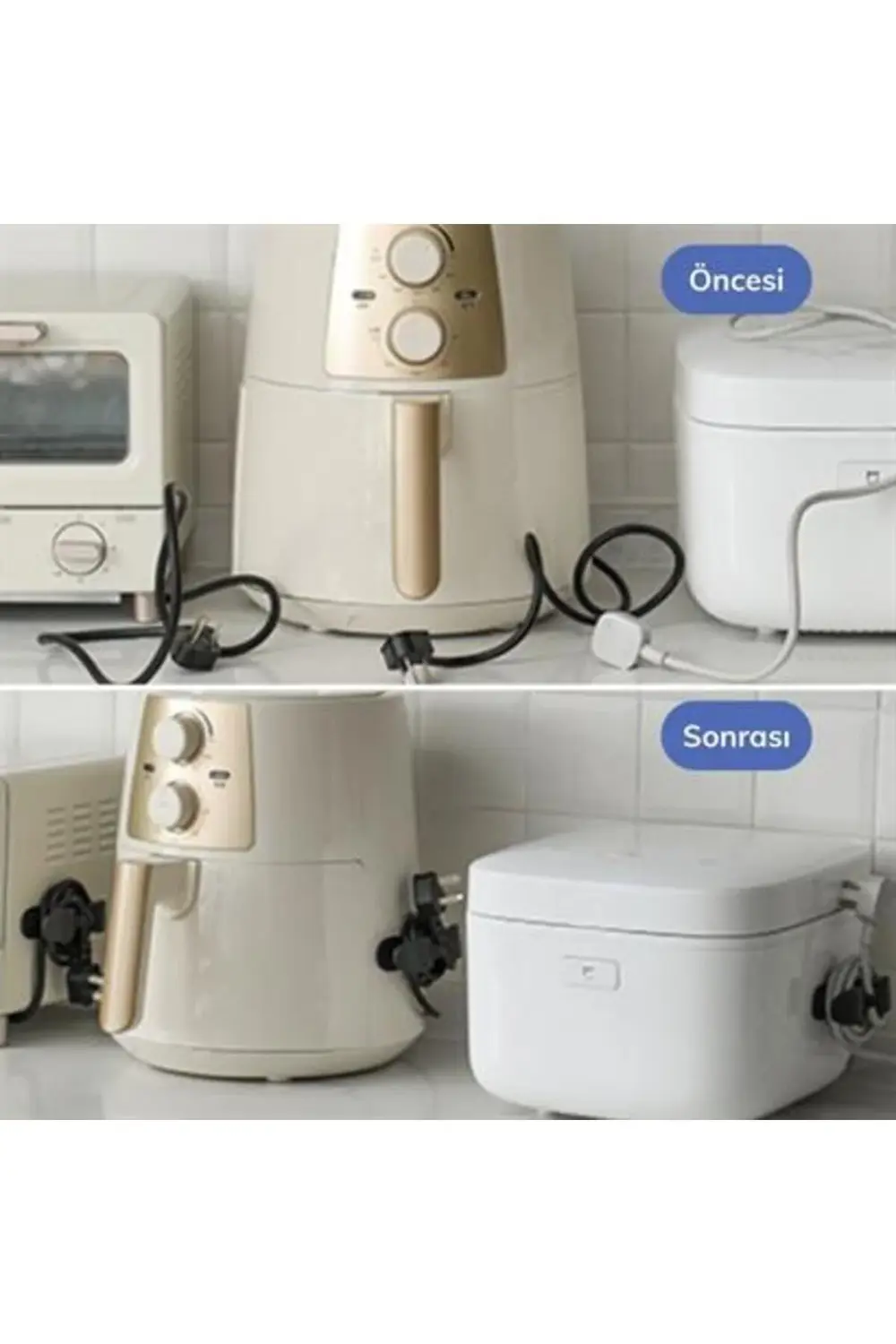 Çok Amaçlı Airfryer Kablo Sarma Aparatı 2 Adet Çok Amaçlı Airfryer Kablo Sarma Aparatı 2 Adet