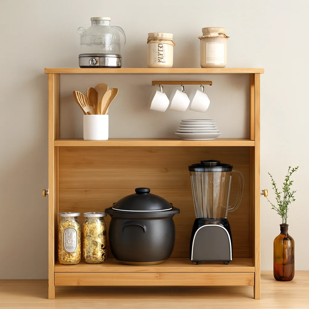 Çok Amaçlı Bambu Dolap 66x33x85 cm - Organizer Raflı Fiyatı, Yorumları ve Özellikleri