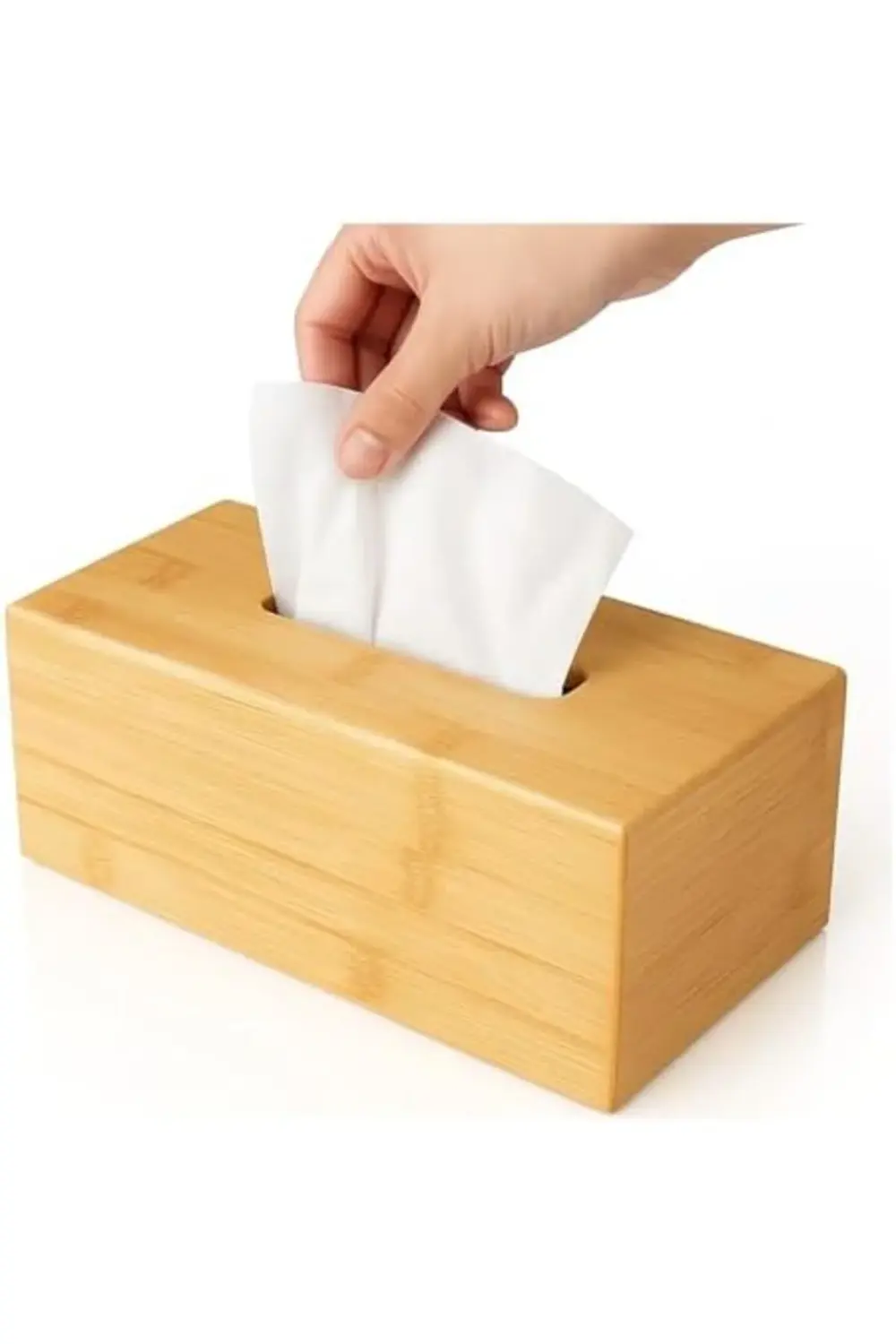 Çok Amaçlı Bambu Peçetelik Ve Düzenleme Kutusu 25x14x7,5 Cm 12007