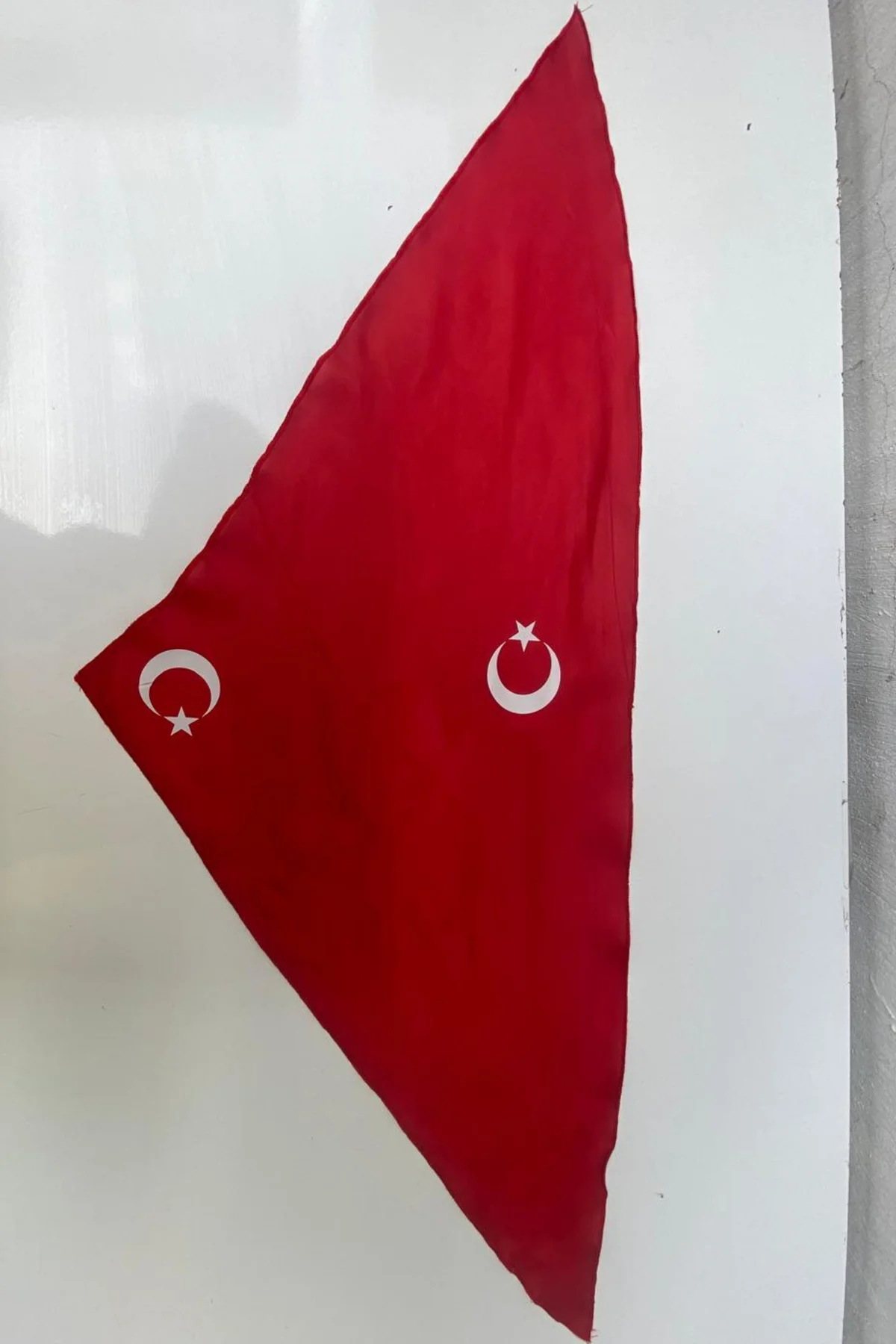 çok amaçlı bandana fular ay yıldızlı kırmızı renk