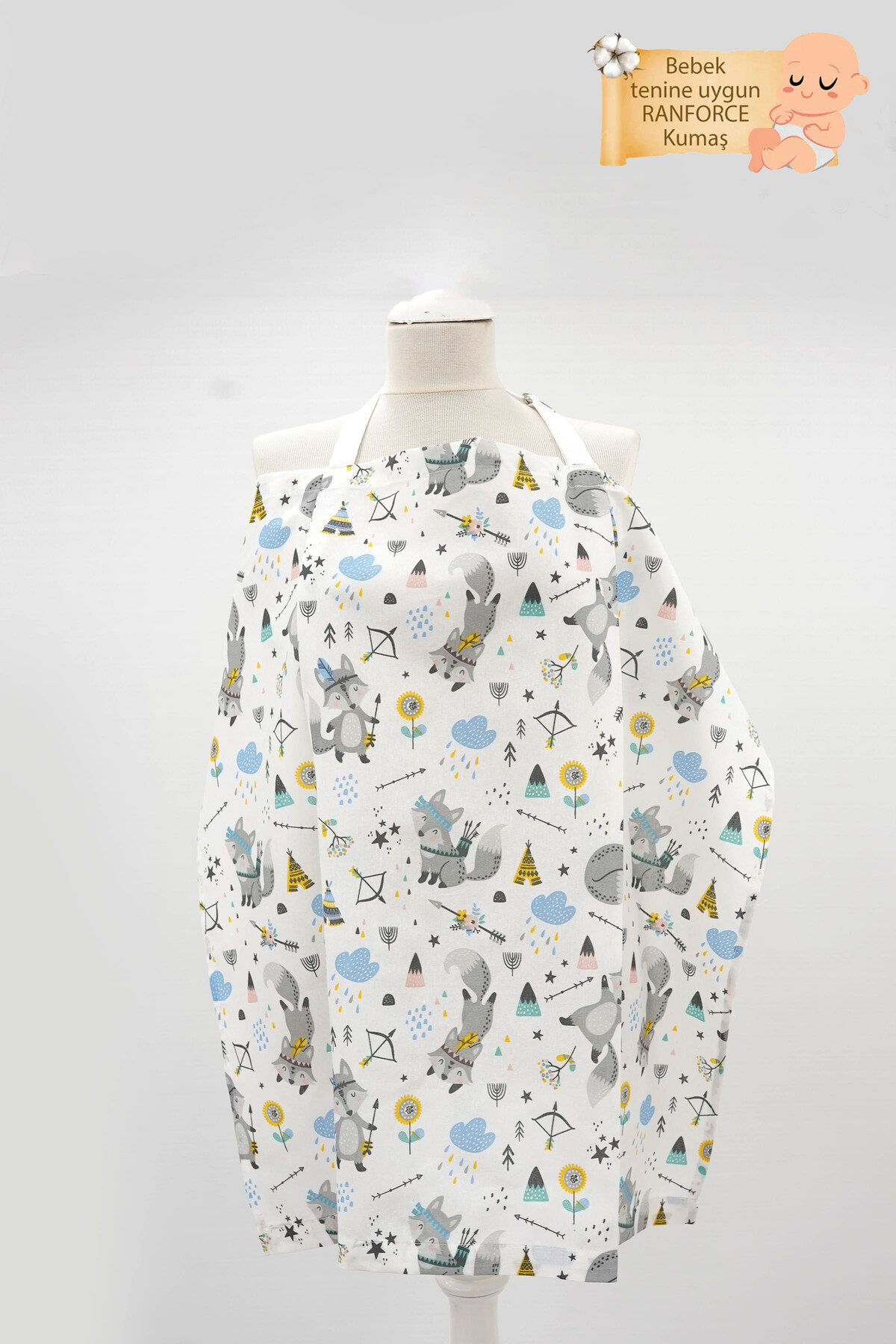 Mordesign Çok Amaçlı Bebek Emzirme Örtüsü; Puset, Bebek Arabası Örtüsü, Emz