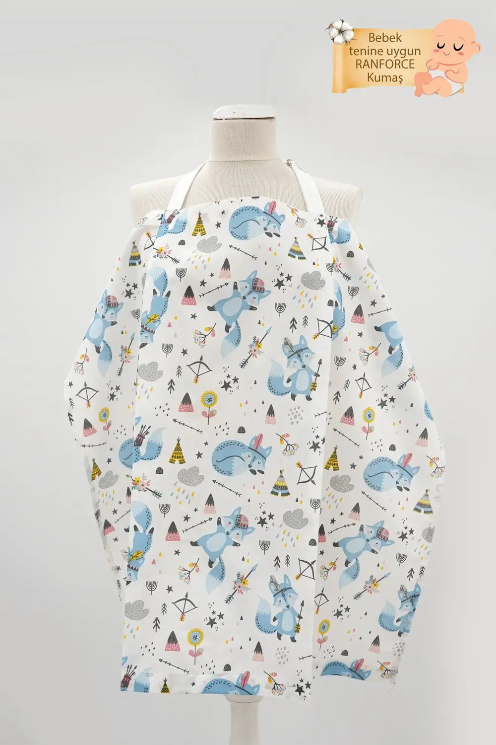 Mordesign Çok Amaçlı Bebek Emzirme Örtüsü; Puset, Bebek Arabası Örtüsü, Emz