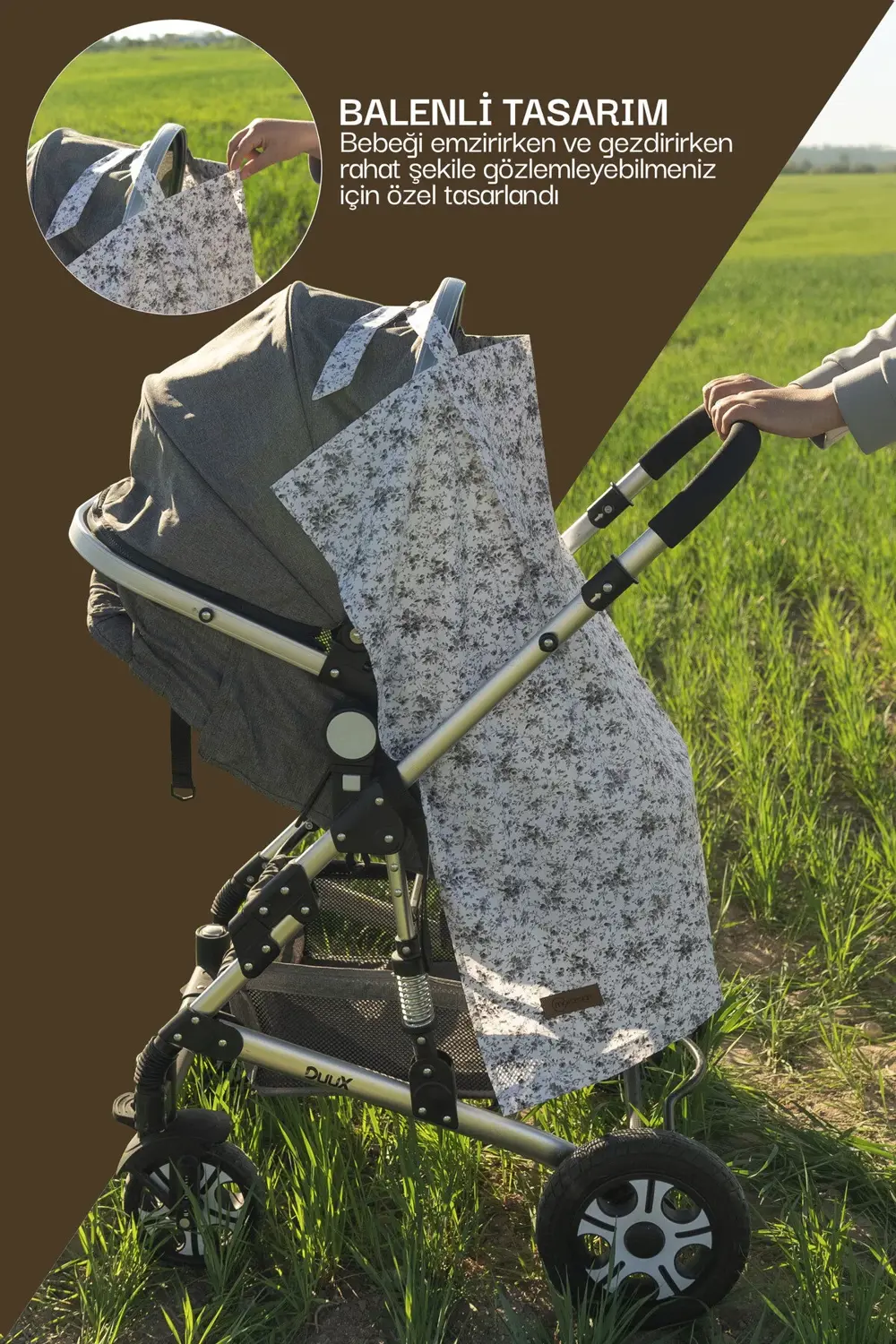 Çok Amaçlı Bebek Emzirme Örtüsü/Önlüğü; Puset, Bebek arabası örtü