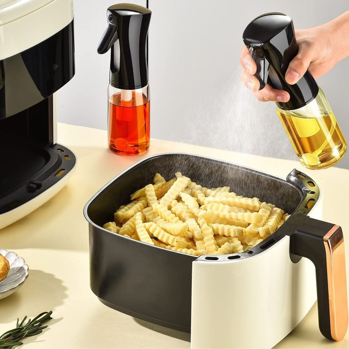 Çok Amaçlı Cam Şişe Püskürtmeli Dağıtıcı Yağdanlık Limonluk Sirke