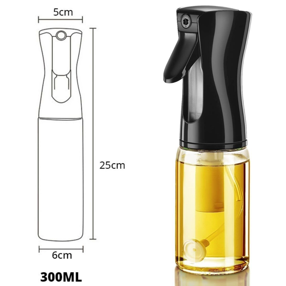 Çok Amaçlı Cam Şişe Püskürtmeli Dağıtıcı Yağdanlık Limonluk Sirke