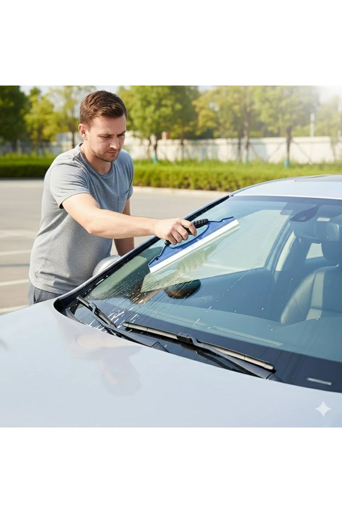 Çok Amaçlı Cam Çekçeği–Araç Camı, Duşakabin, Fayans ve Ayna İçin 