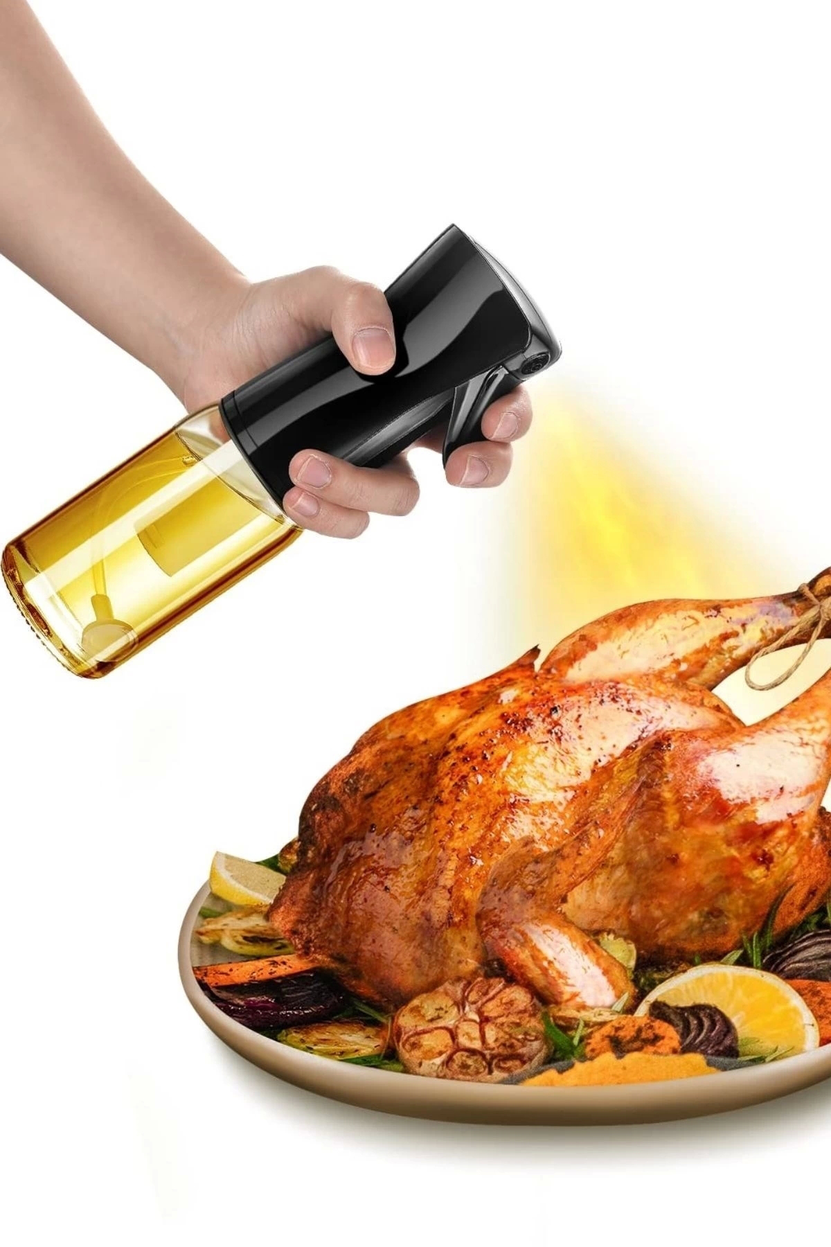 Epilons ® Çok Amaçlı Cam Şişe Püskürtmeli Dağıtıcı Yağdanlık Limonluk Sir