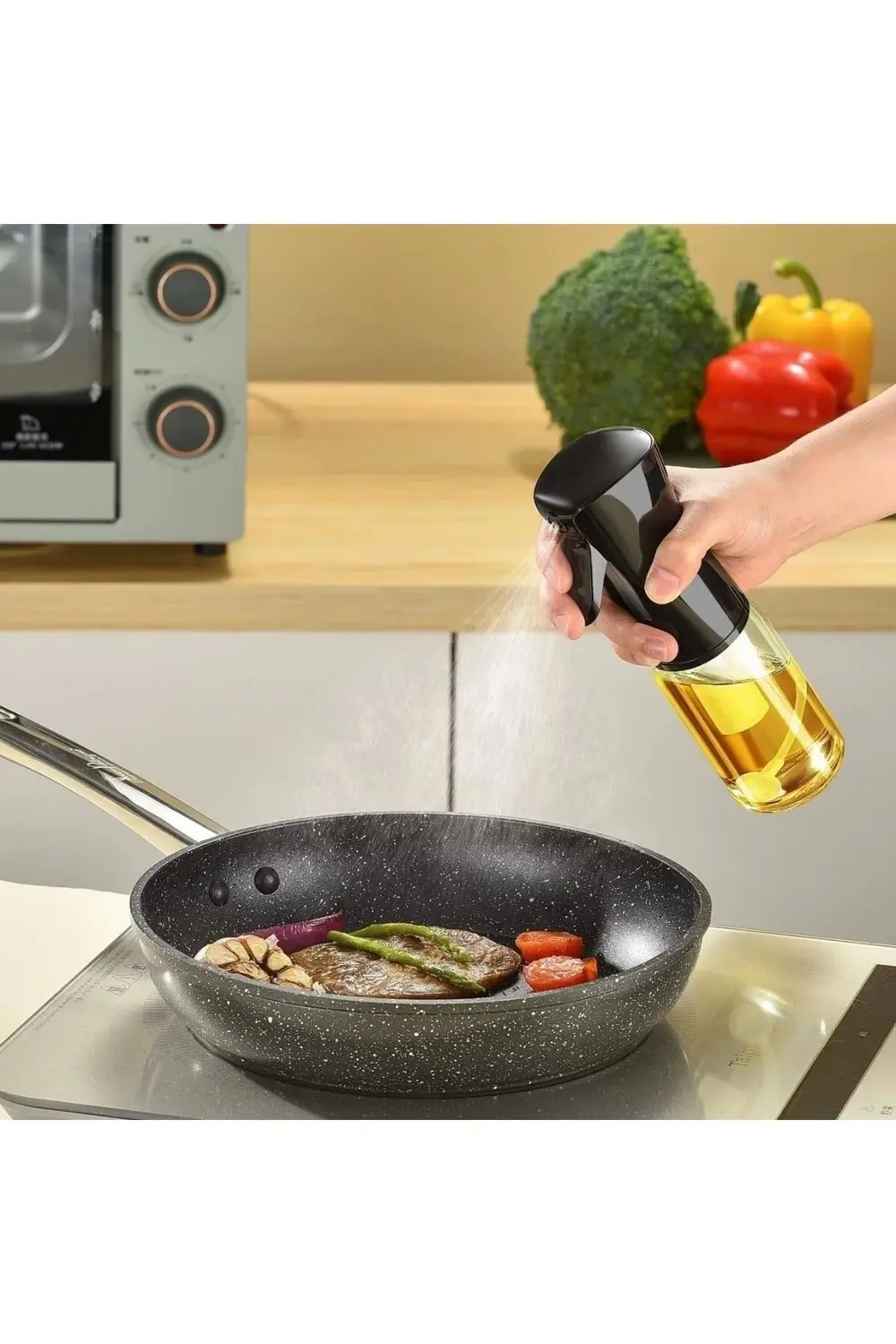 ® Çok Amaçlı Cam Şişe Püskürtmeli Dağıtıcı Yağdanlık Limonluk Sir