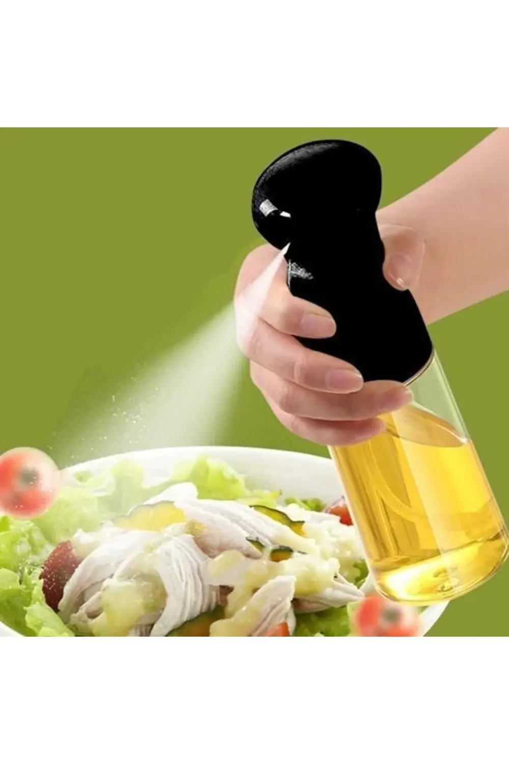 ® Çok Amaçlı Cam Şişe Püskürtmeli Dağıtıcı Yağdanlık Limonluk Sir