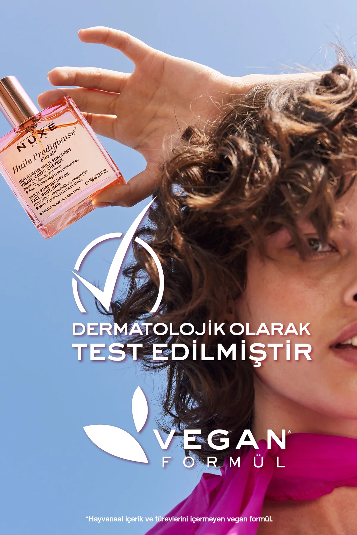 Çok Amaçlı Çiçek Kokulu Kuru Yağ (Yüz, Vücut, Saç) 100 ml