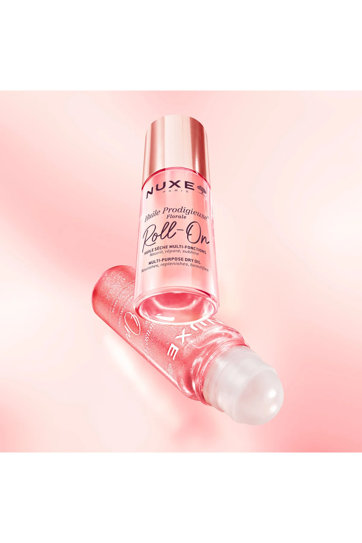 Çok Amaçlı Çiçek Kokulu Işıltılı Roll-on Kuru Yağ (Yüz, Vücut, Saç) - Görsel 8