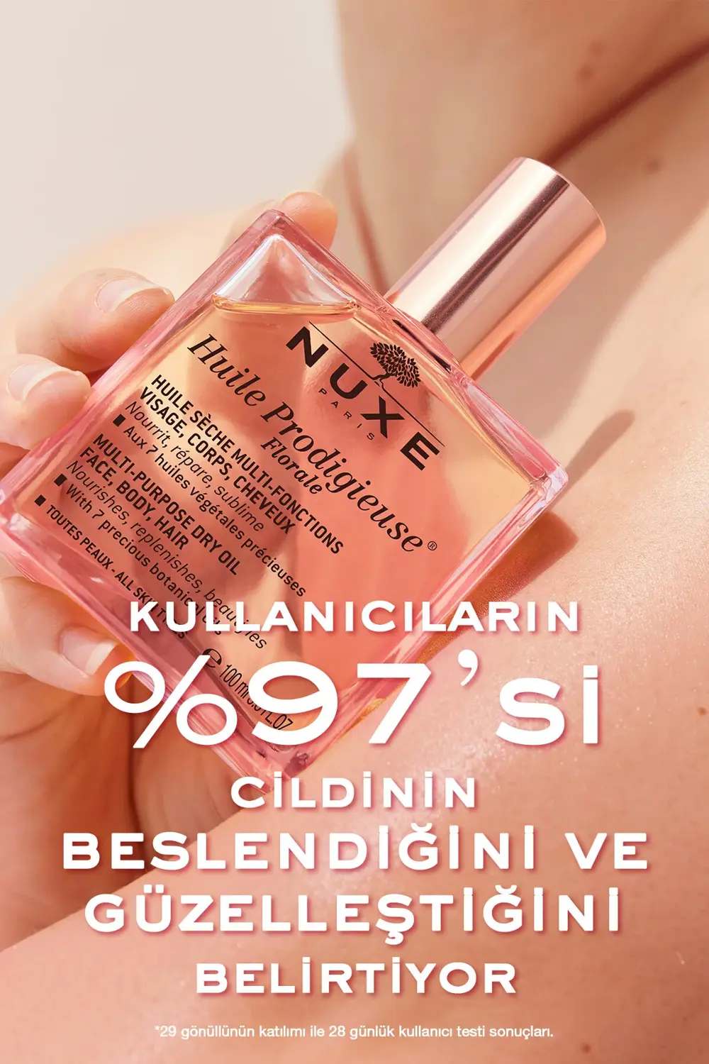 Çok Amaçlı Çiçek Kokulu Kuru Yağ (Yüz, Vücut, Saç) 50 ml