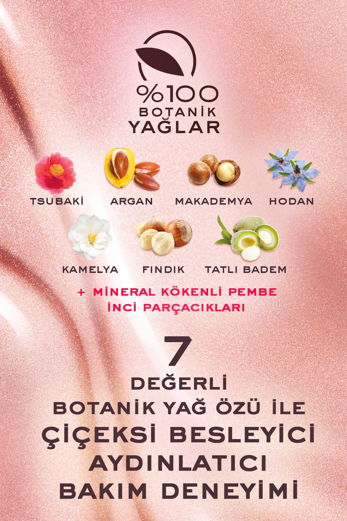 Çok Amaçlı Çiçeksi Işıltılı Kuru Yağ 50 ML