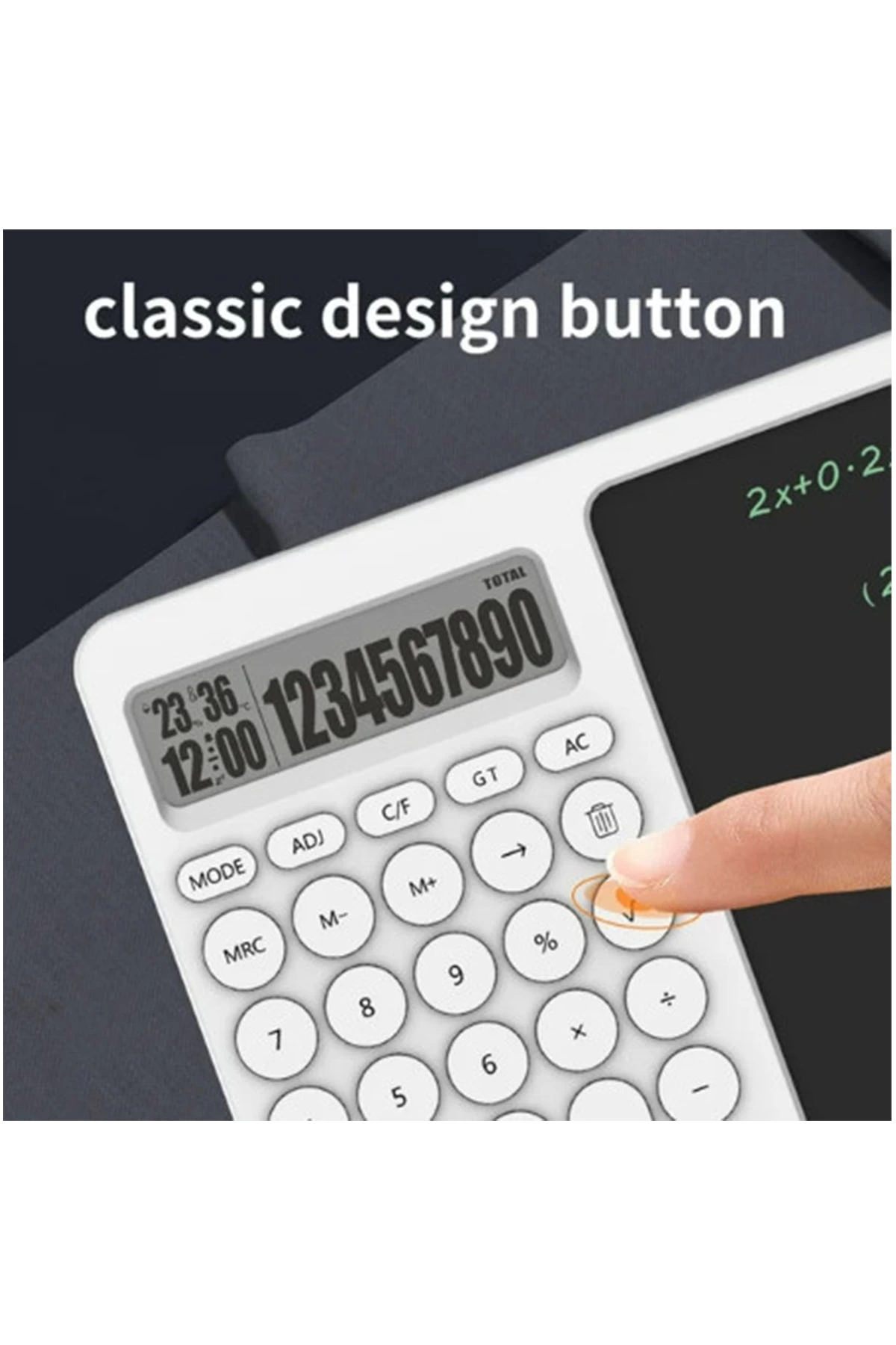 Just Cheap Store Çok Amaçli Digital Hesap Makinesi Lcd Ekran Yazma Tableti Ofis Ok