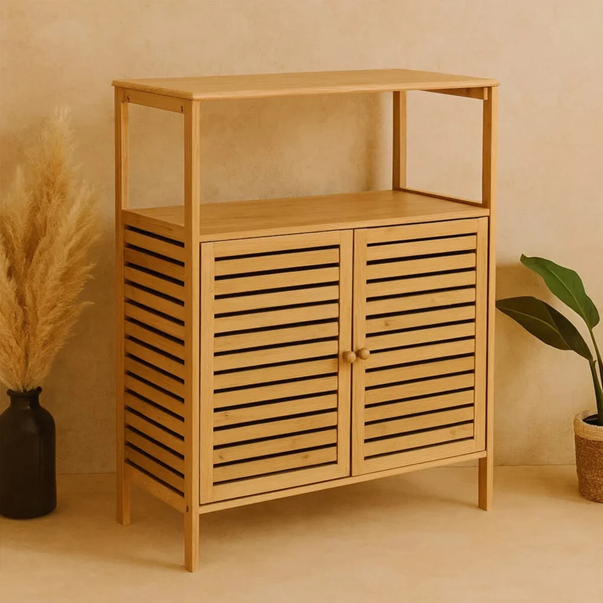 Çok Amaçlı Dolap Ahşap Bambu Organizer Raflı 66x33x85cm Bx40 Fiyatı, Yorumları ve Özellikleri