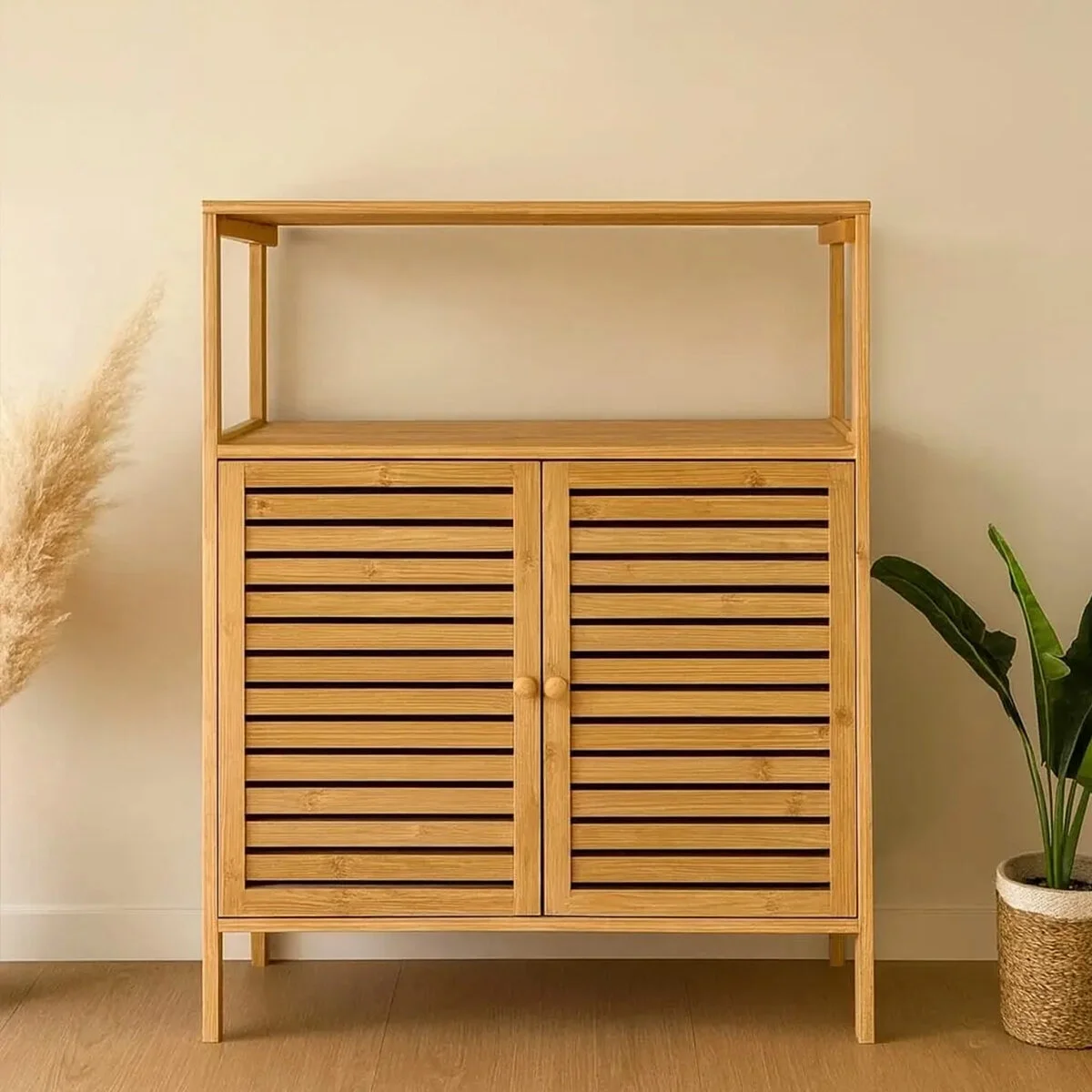 Çok Amaçlı Dolap Ahşap Bambu Organizer Raflı 66x33x85cm Bx40 Fiyatı, Yorumları ve Özellikleri