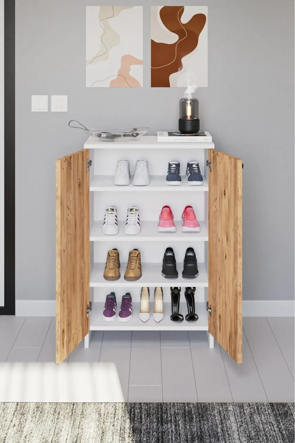 Eva İthalat Çok Amaçlı Dolap Ayakkabılık