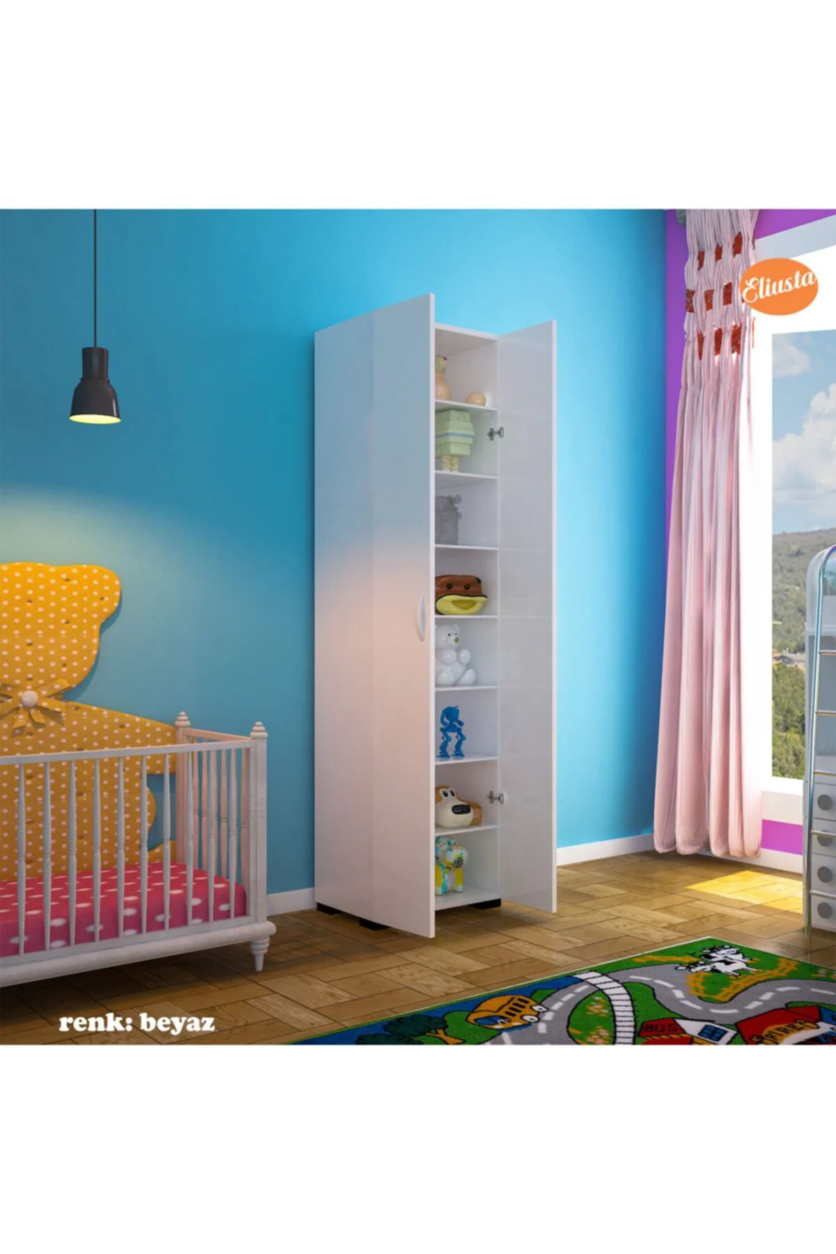 Çok Amaçlı Dolap Mutfak Dolabı Banyo Dolabı Çocuk Odası Dolabı 8 