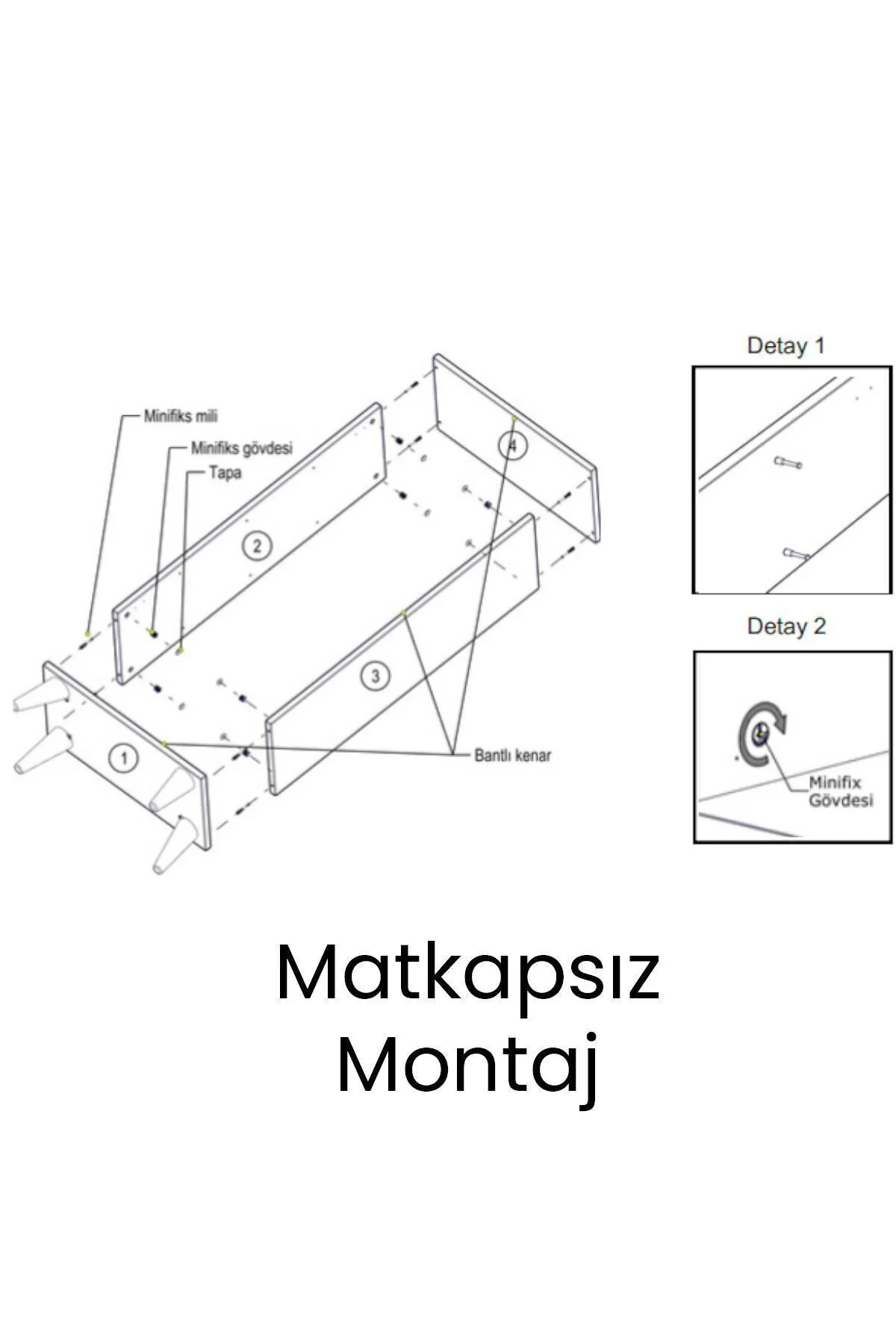 Çok Amaçlı Dolap Parlak Beyaz Mutfak Banyo Hol Raflı Kapaklı Dolap 02