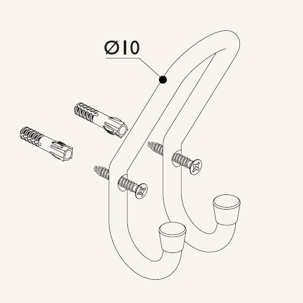 Gürçay Hırdavat Çok Amaçlı Duvar Askısı 23.116