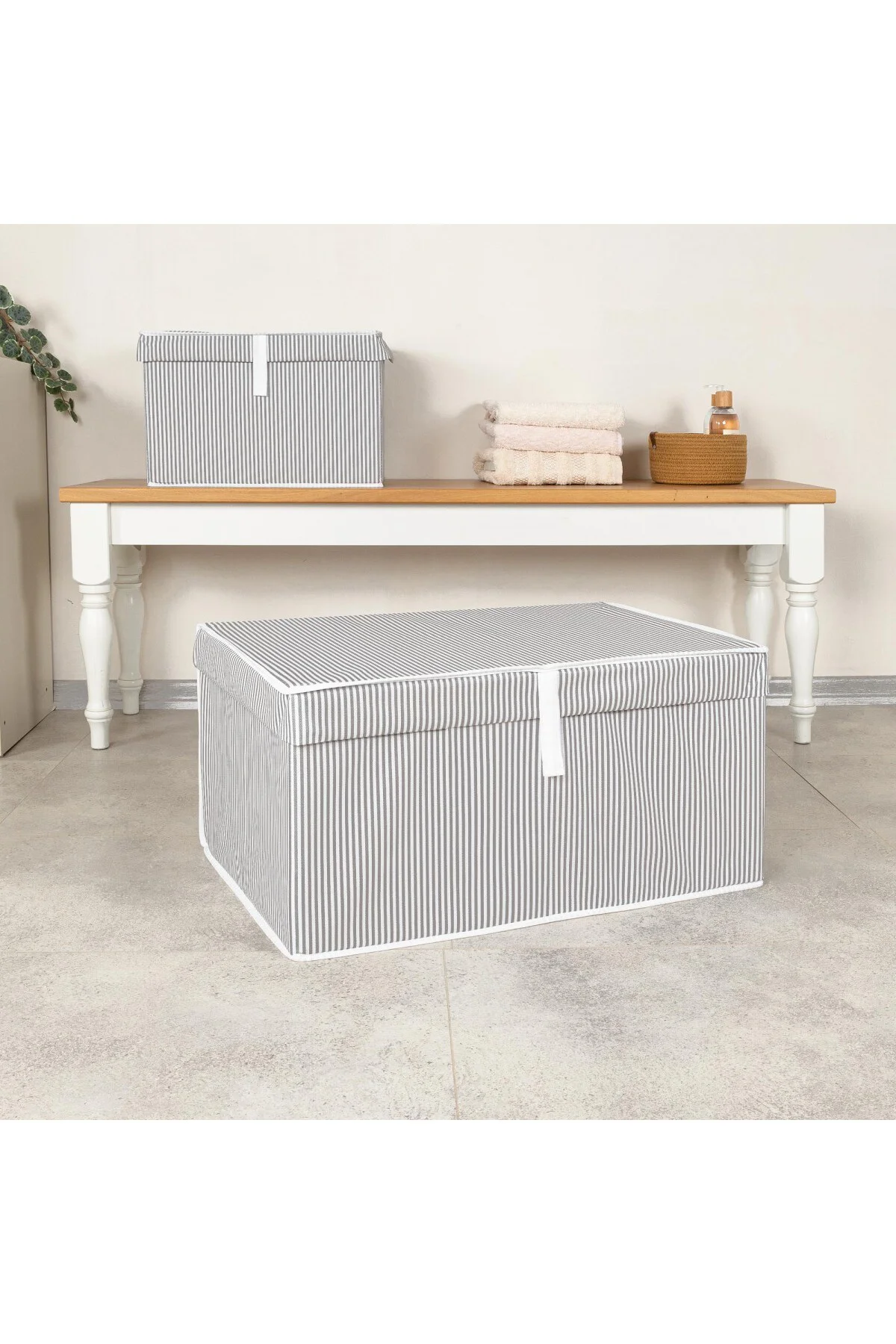Çok Amaçlı Düzenleyici Kutu Mega Gri 60x40x30cm