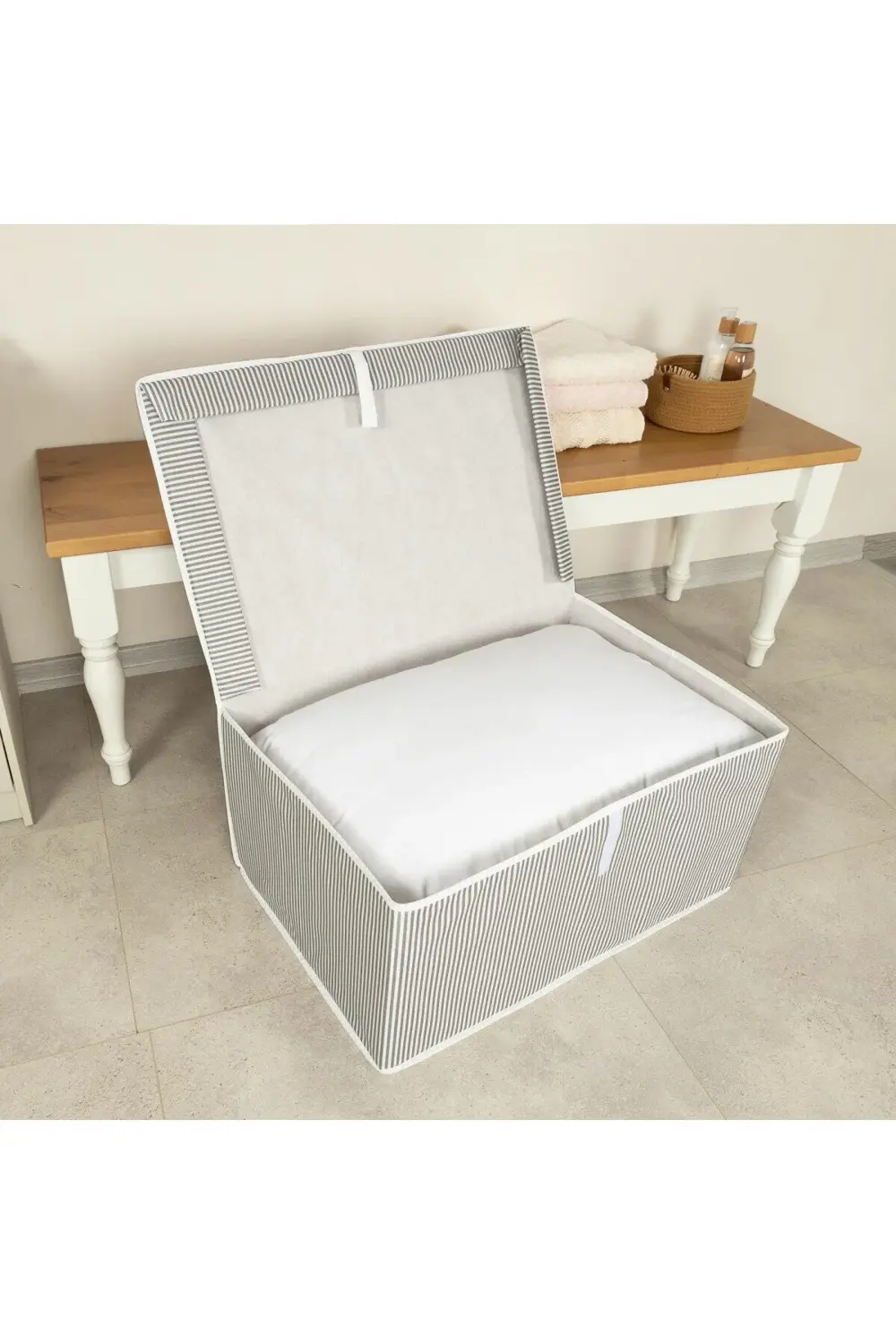 Pazar Kapısı Çok Amaçlı Düzenleyici Kutu Mega Gri 60X40x30cm