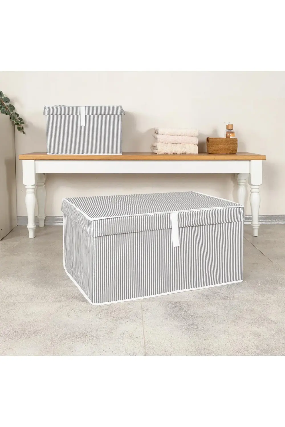 Pazar Kapısı Çok Amaçlı Düzenleyici Kutu Mega Gri 60X40x30cm