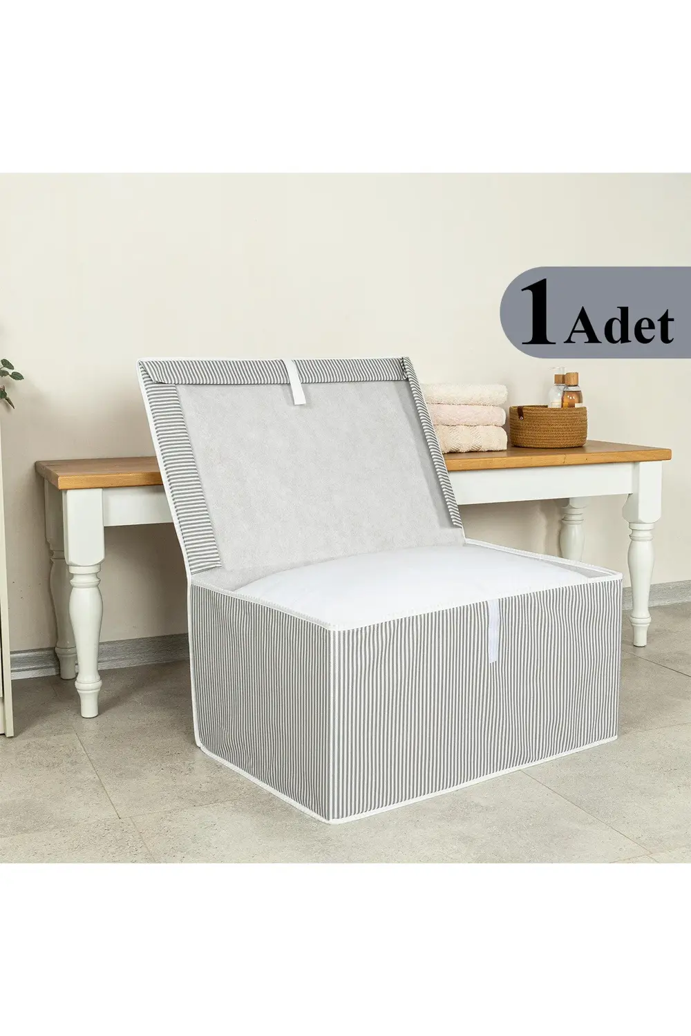 Pazar Kapısı Çok Amaçlı Düzenleyici Kutu Mega Gri 60X40x30cm