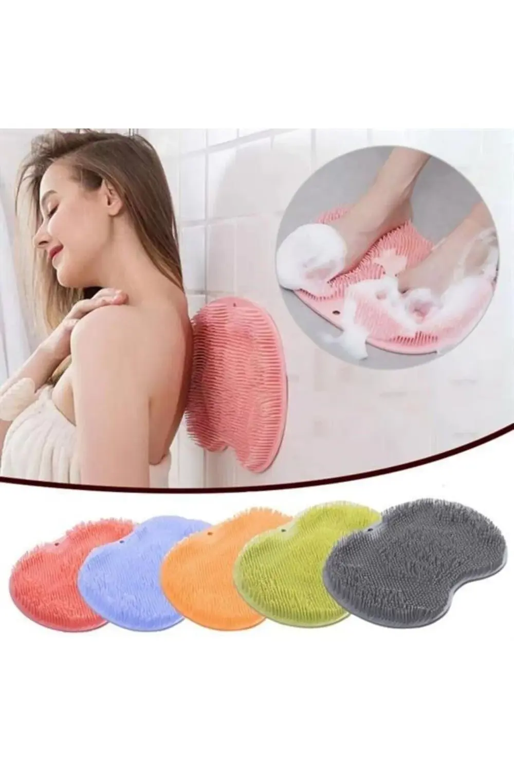 Çok Amaçlı Esnek Yumuşak Banyo El Ayak Vücut Plastik Duş Matı Pla