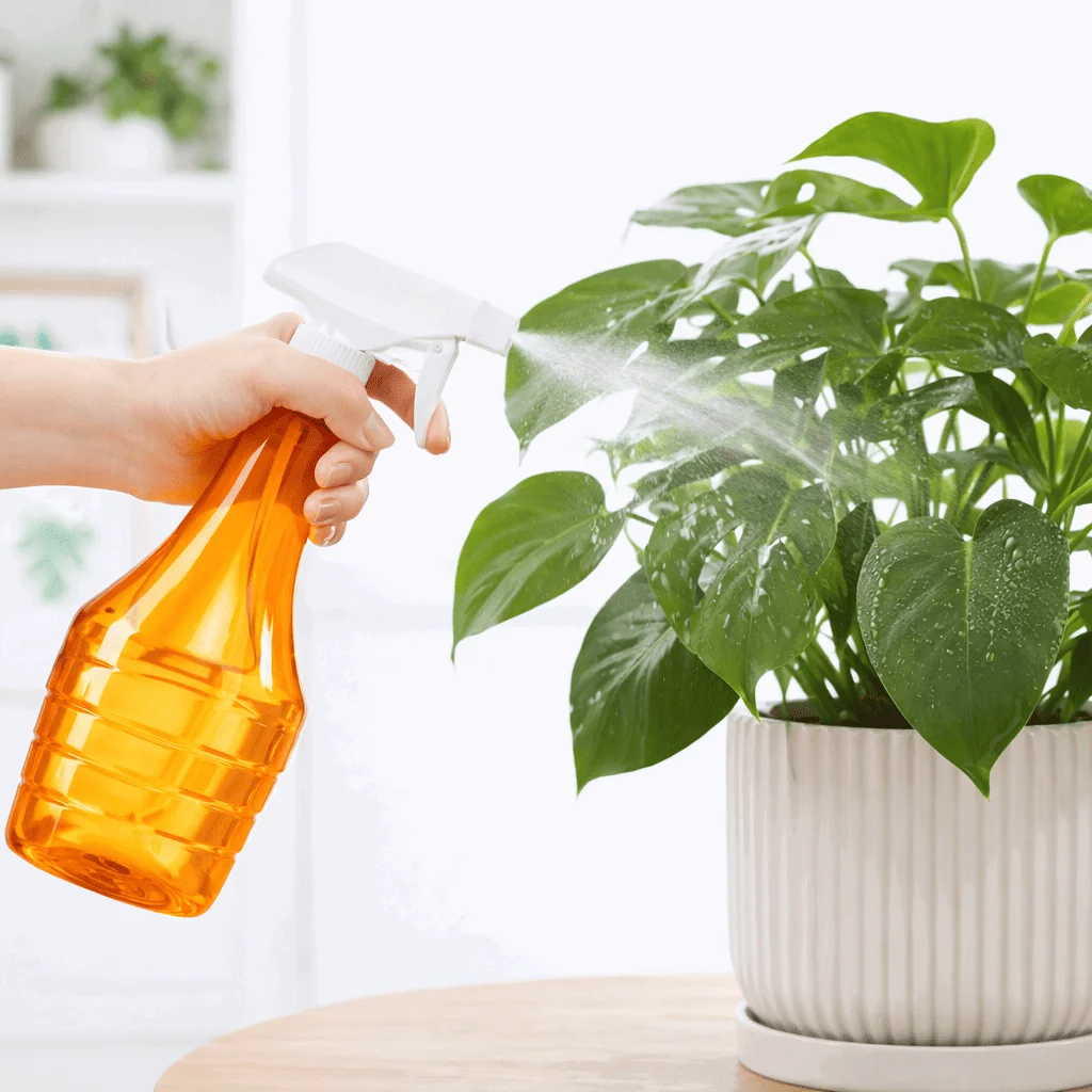 Çok Amaçlı Fısfıs Çiçek Sulama Şeffaf Su Sprey Şişesi 500 ML