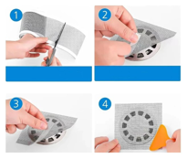 İhtiyaçavm Çok Amaçlı Gider Süzgeci Ve Sineklik Tamir Kiti 12 Cm * 4 Metre