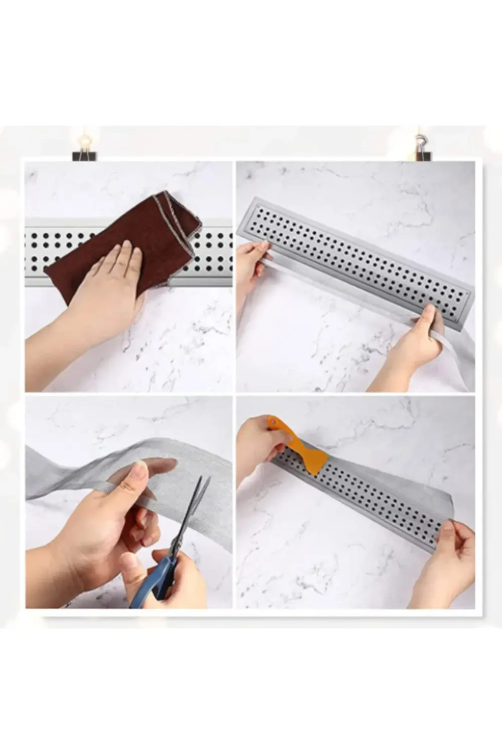 Çok Amaçlı Gider Süzgeci ve Saç Yakalayıcı Süzgeç ve Sineklik Yam