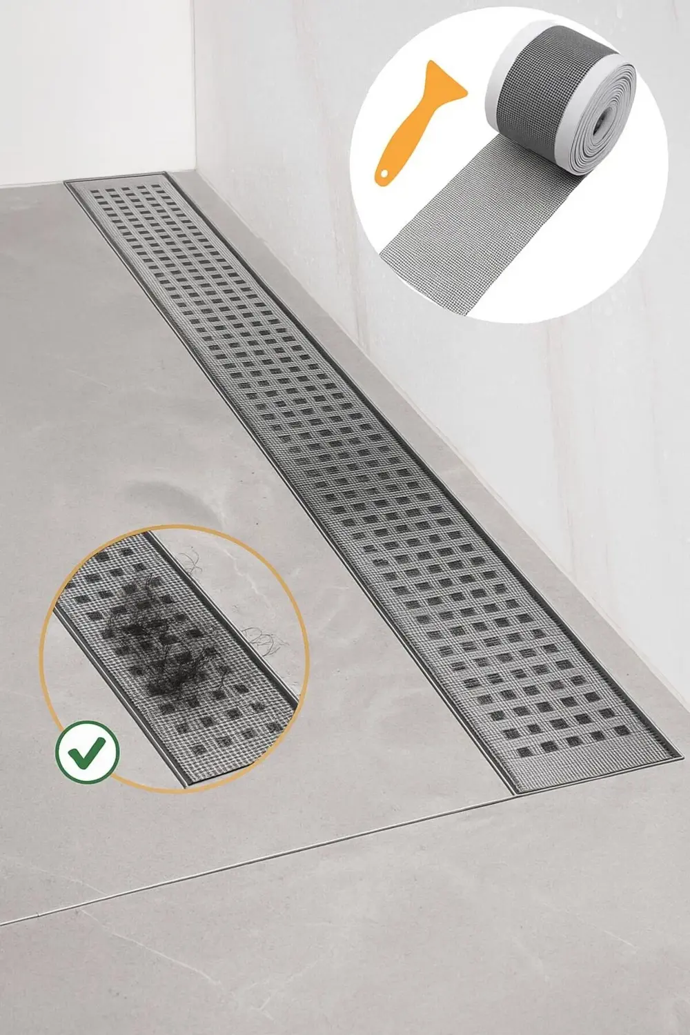 Çok Amaçlı Gider Süzgeci ve Sineklik Tamir Kiti - 10 cm x 4 Mt |