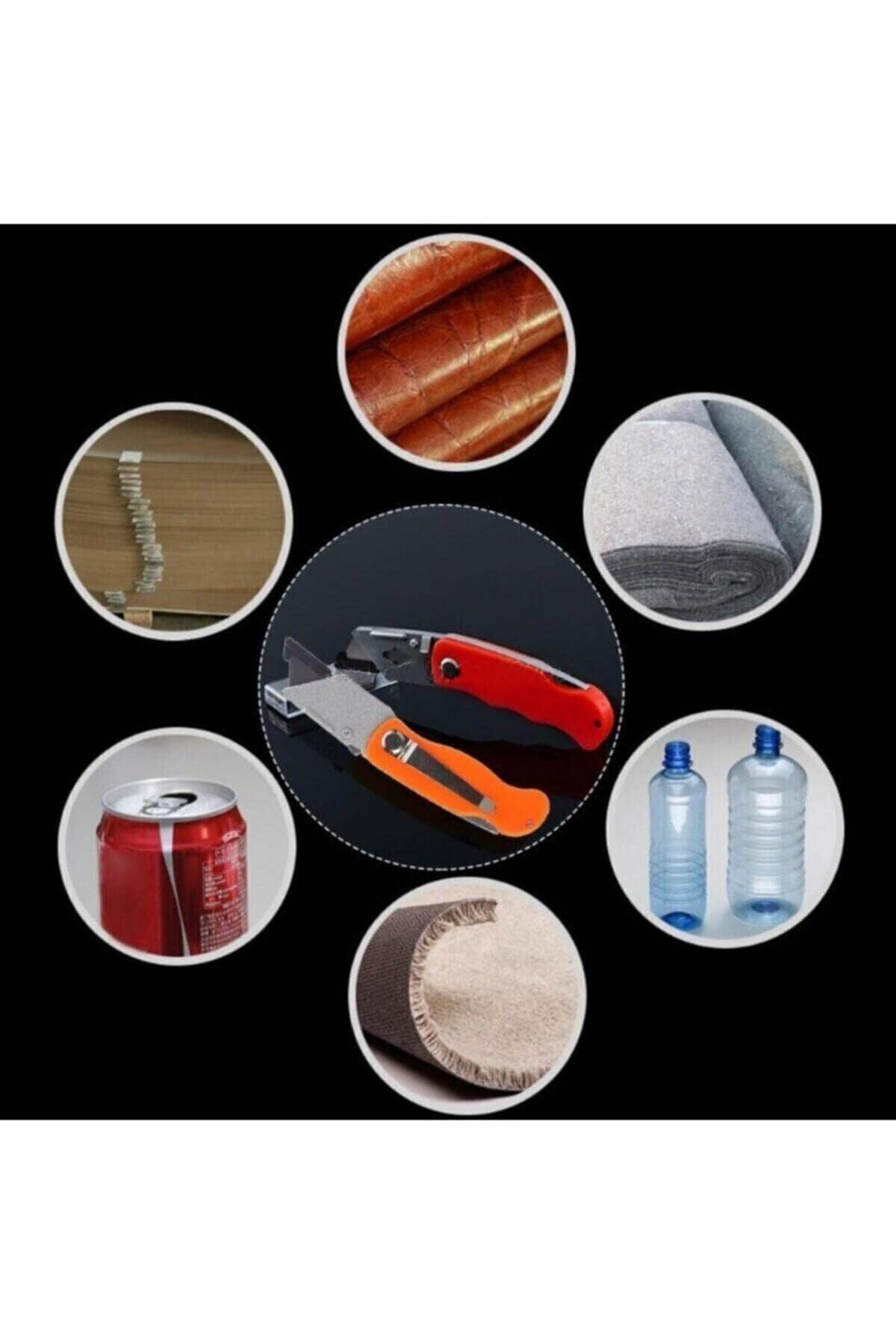 Çok Amaçlı Halı Maket Bıçağı Alçıpan Falçata Katlanabilir Maket B