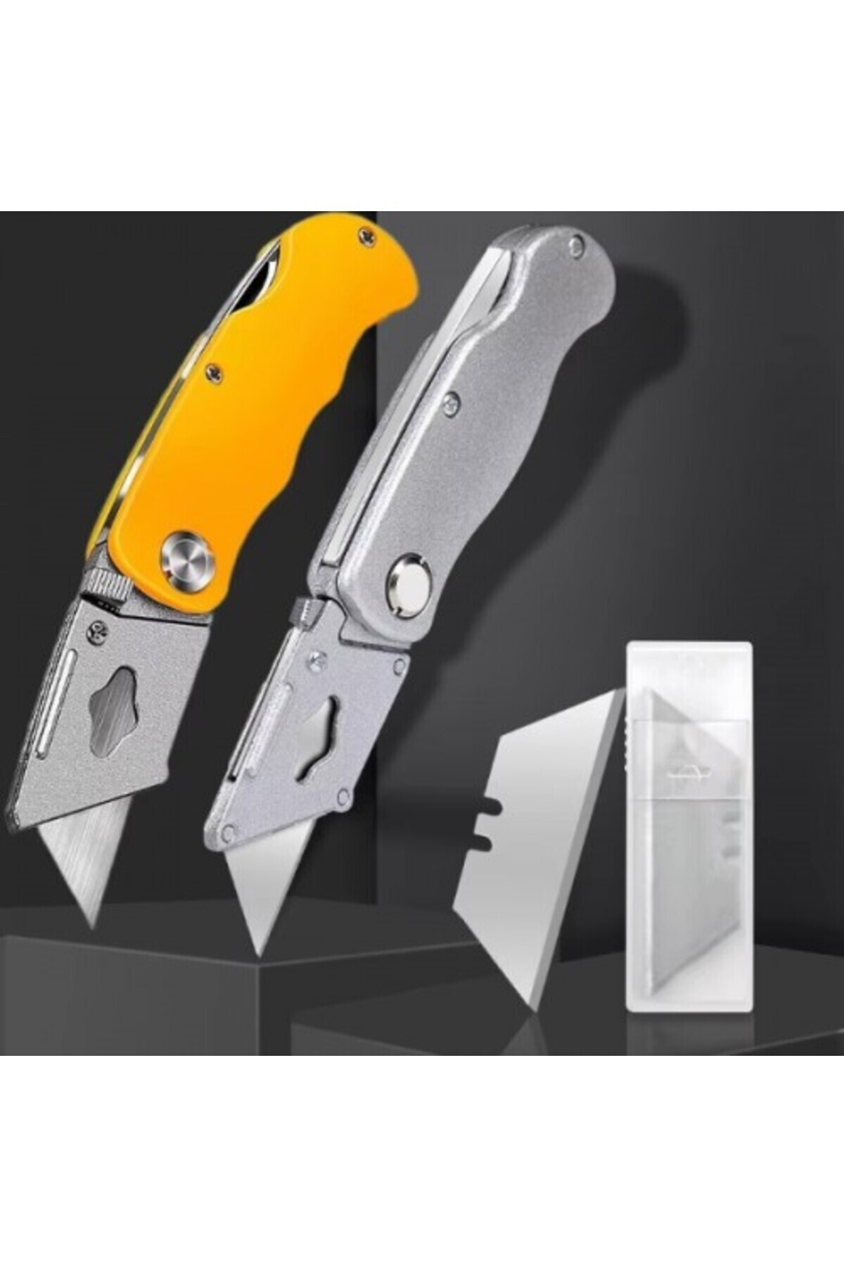 Çok Amaçlı Halı Maket Bıçağı Alçıpan Falçata Katlanabilir Maket B