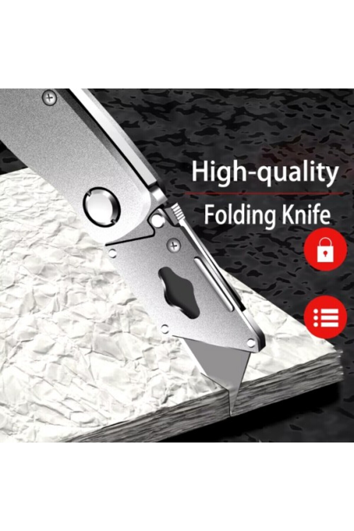 Çok Amaçlı Halı Maket Bıçağı Alçıpan Falçata Katlanabilir Maket B