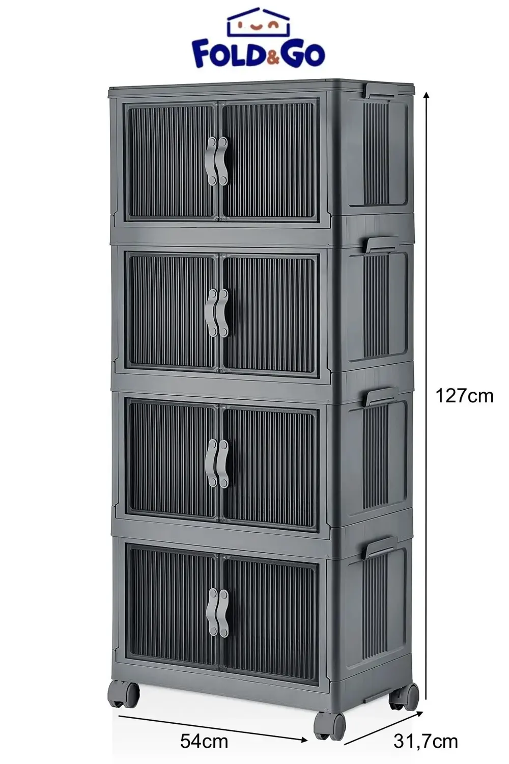 Çok Amaçlı Katlanır Portatif Taşınabilir Tekerlekli 4 Katlı Banyo