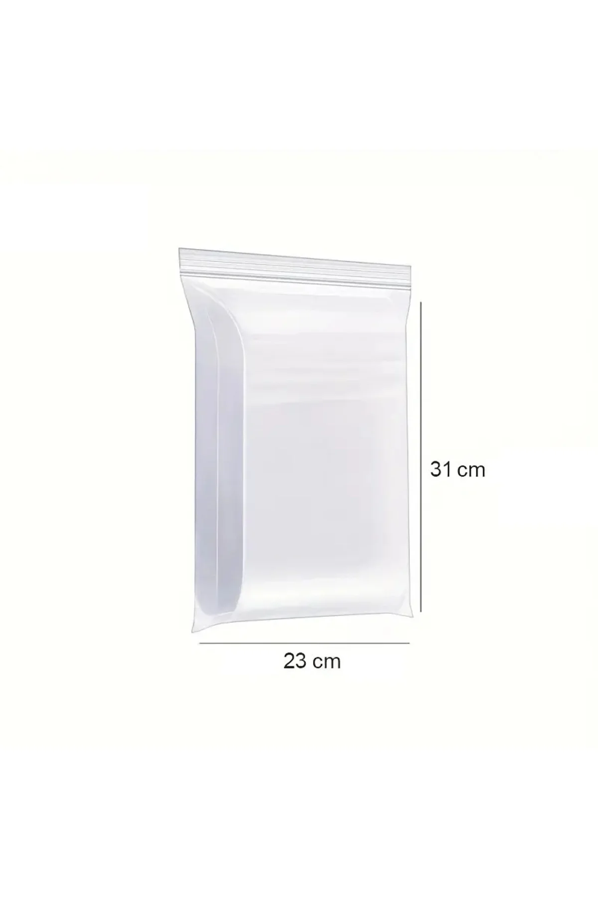 Çok Amaçlı Kilitli Torba (25 Adet) 23x31 cm kilitli kalın buzdola