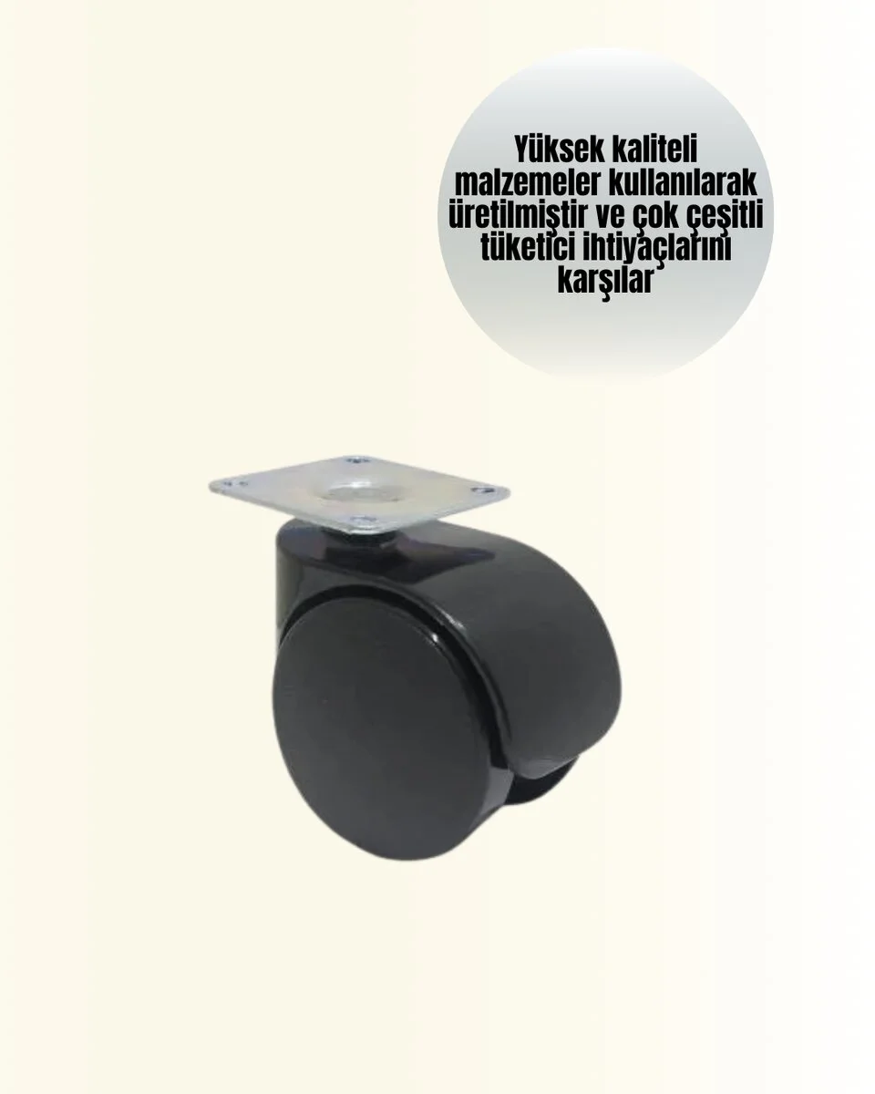 Çok Amaçlı Kilitsiz Masa Ayağı Tekerleği 6 cm - Pratik ve Stabil Mobilya Çözümü