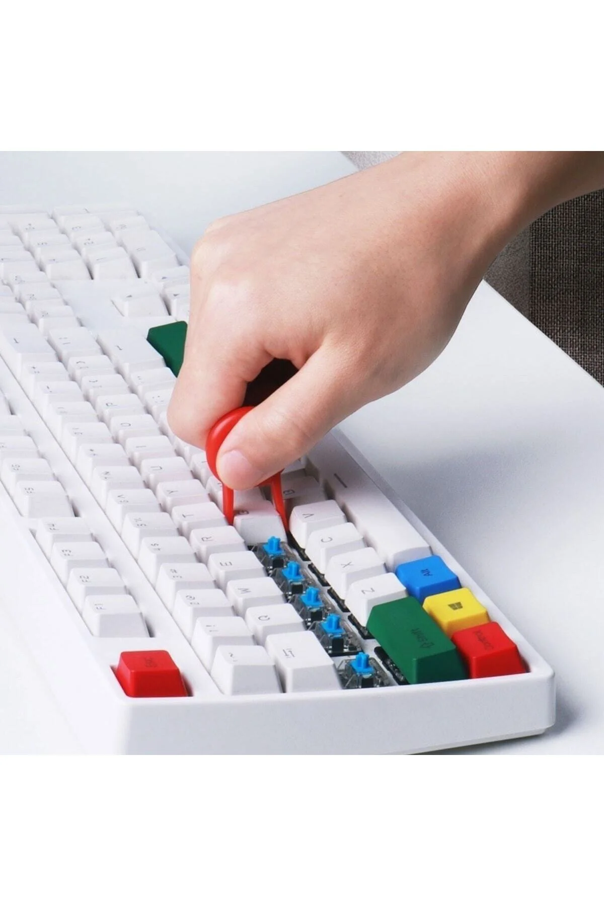Çok Amaçlı Kırmızı Hassas Fırça Başlıklı Bilgisayar Laptop Temizl
