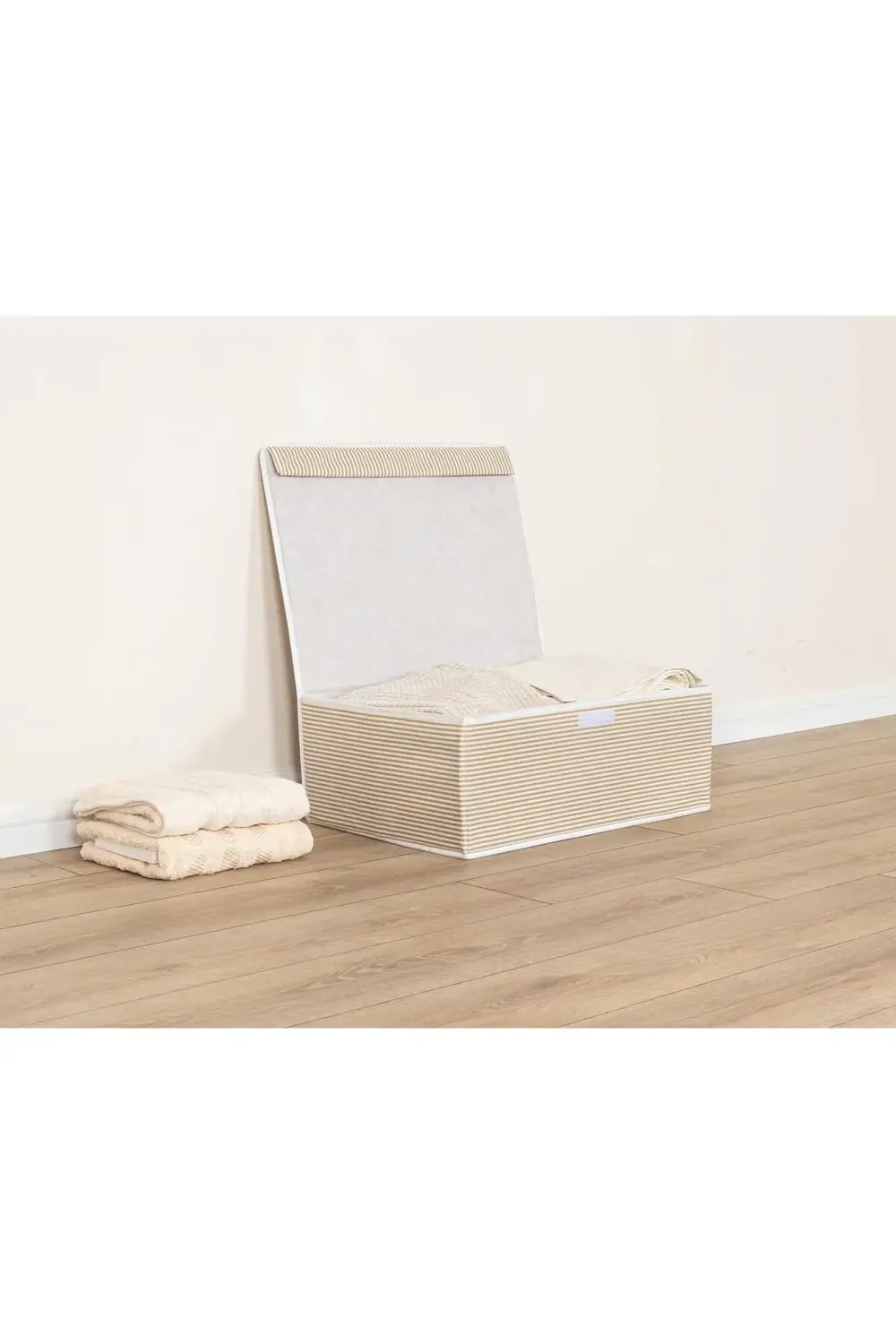 Çok Amaçlı Kutu Baza Boy Gri Çizgili 50x40x19 Cm