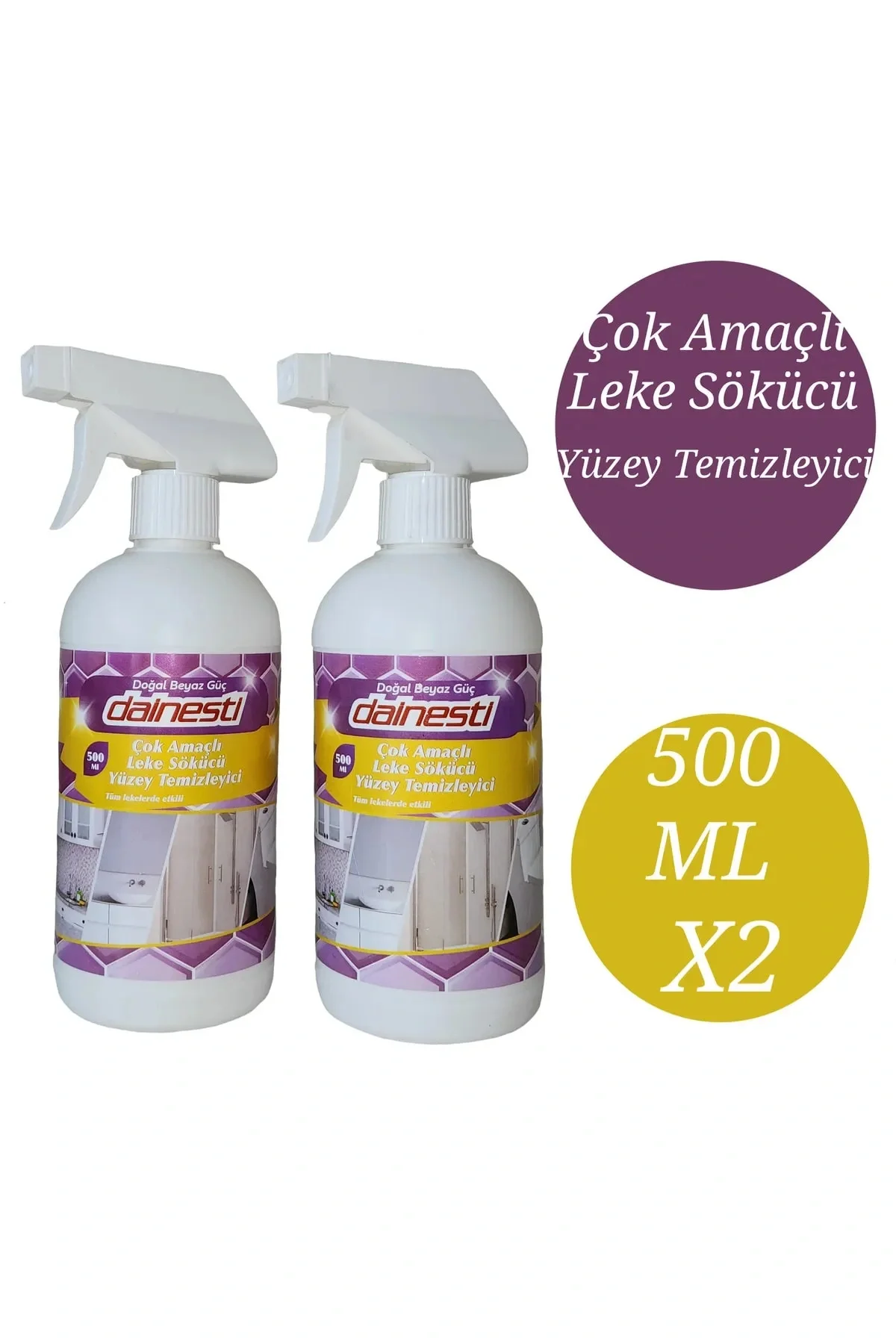 Çok Amaçlı Leke Sökücü 500ml X 2 Adet Çok Amaçlı Leke Sökücü 500ml X 2 Adet