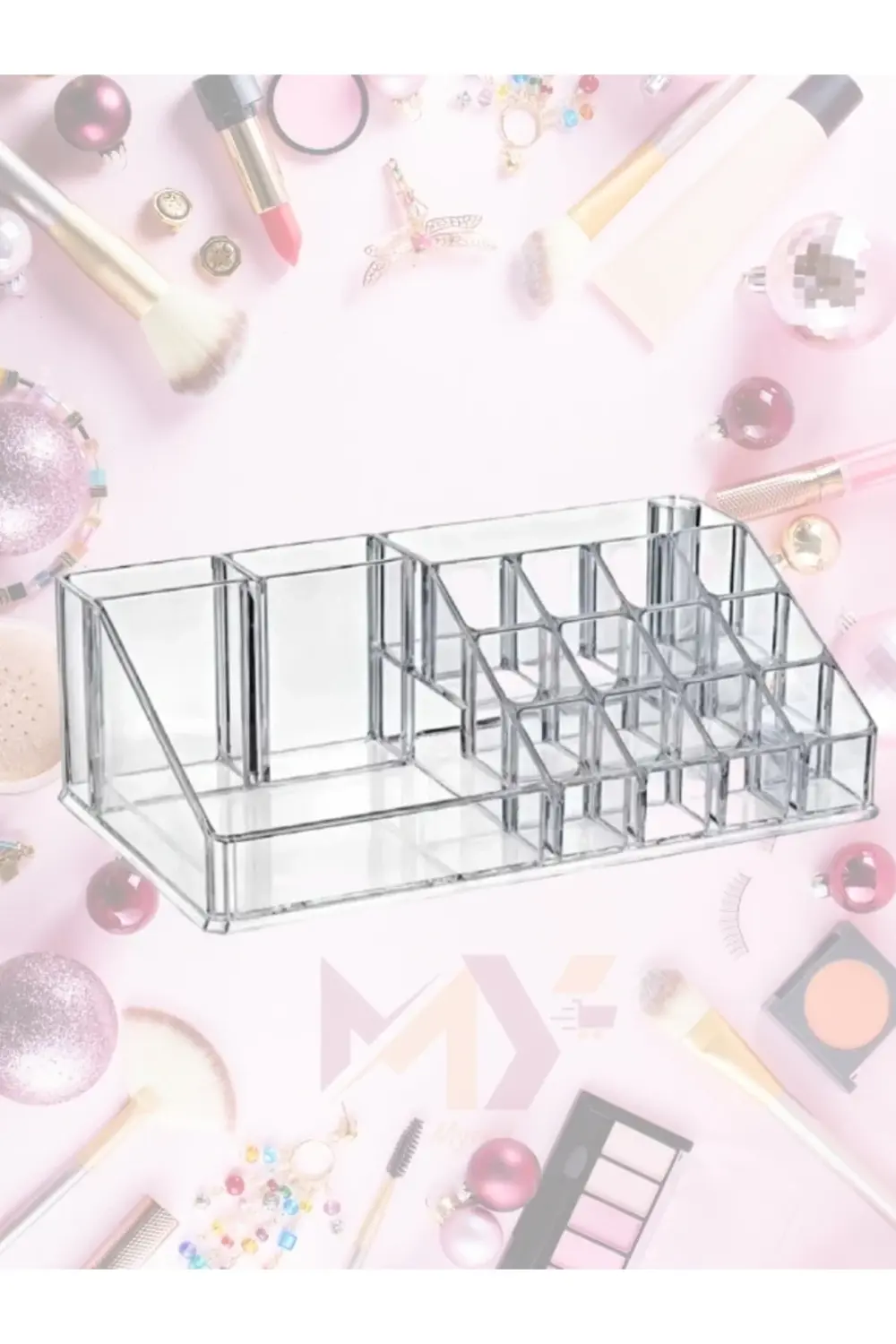 Çok Amaçlı Makyaj Organizeri, Kozmetik Fırça Pamuk Düzenleme Kutu