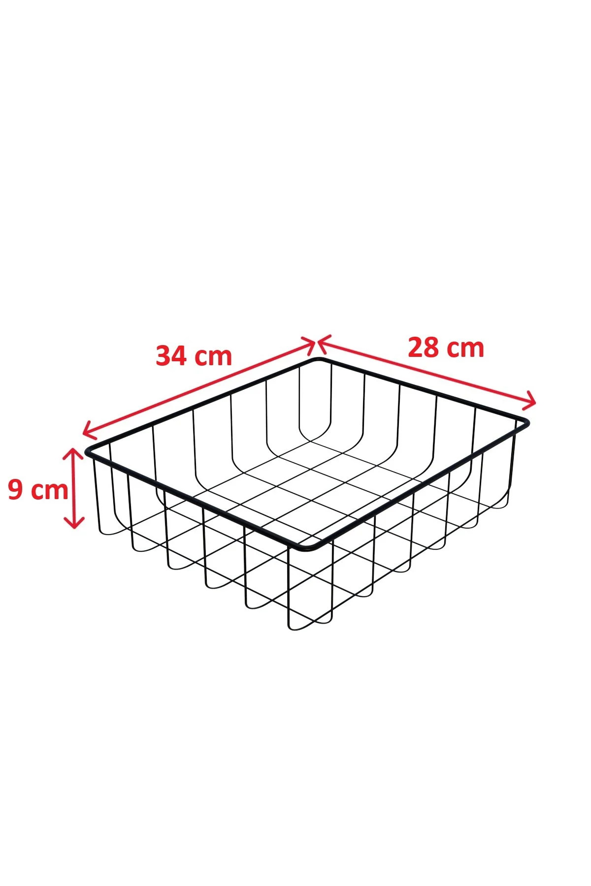 Çok Amaçlı Metal Organizer Sepet 2'li